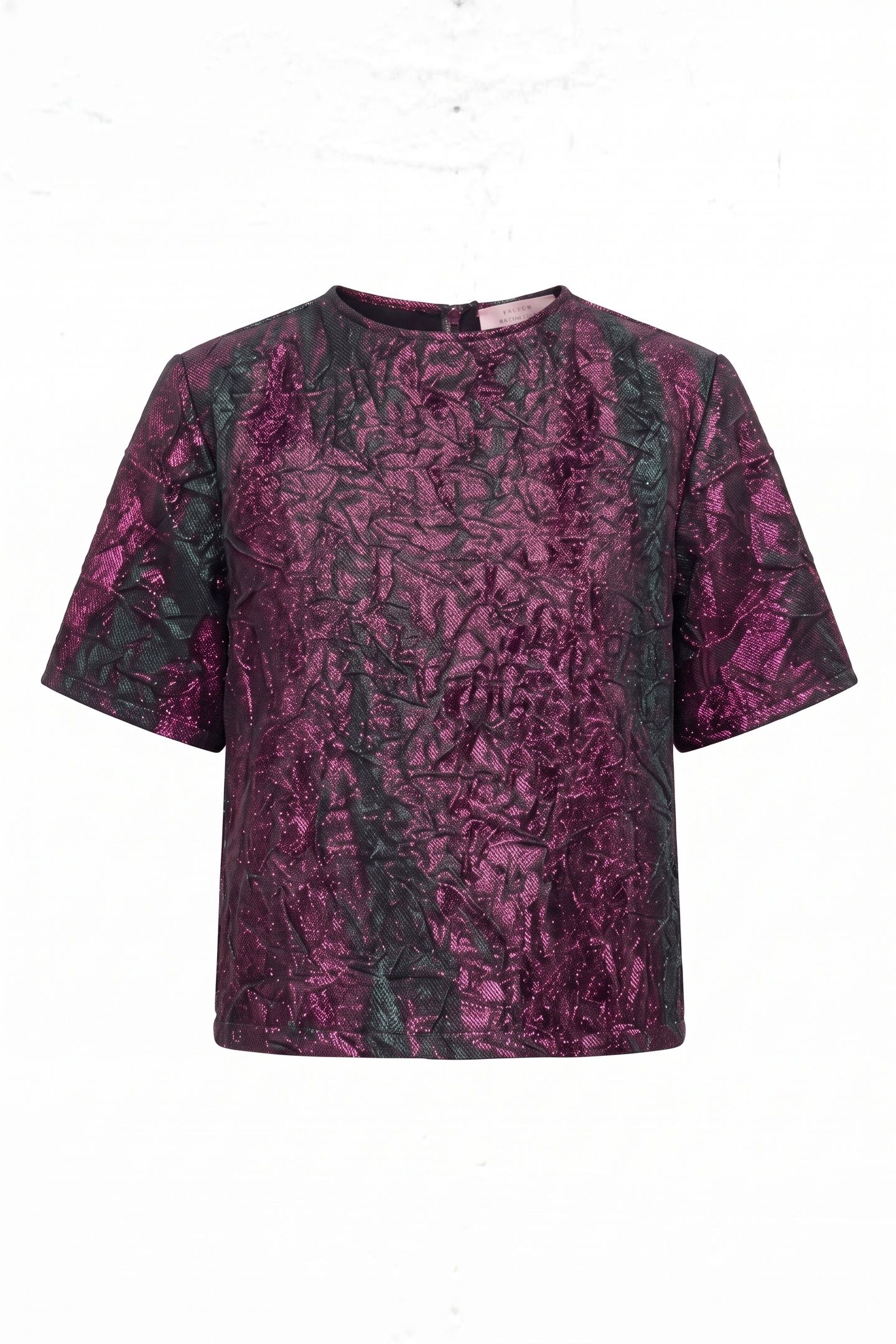 JAQUARD LUREX TOP RED/GREEN 3