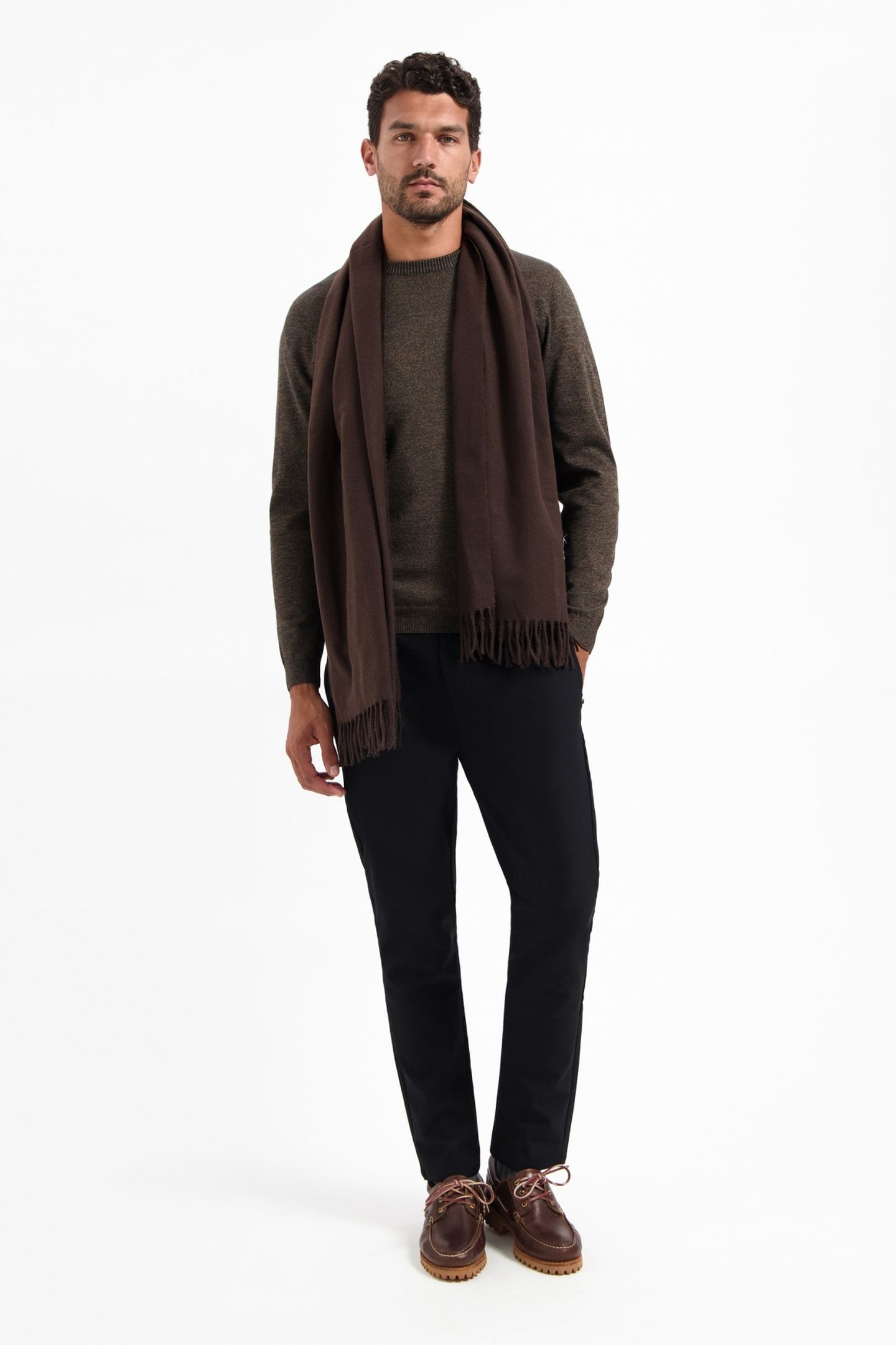 PULLOVER CREWNECK 2 COLOURED MELANGE TAUPE 3