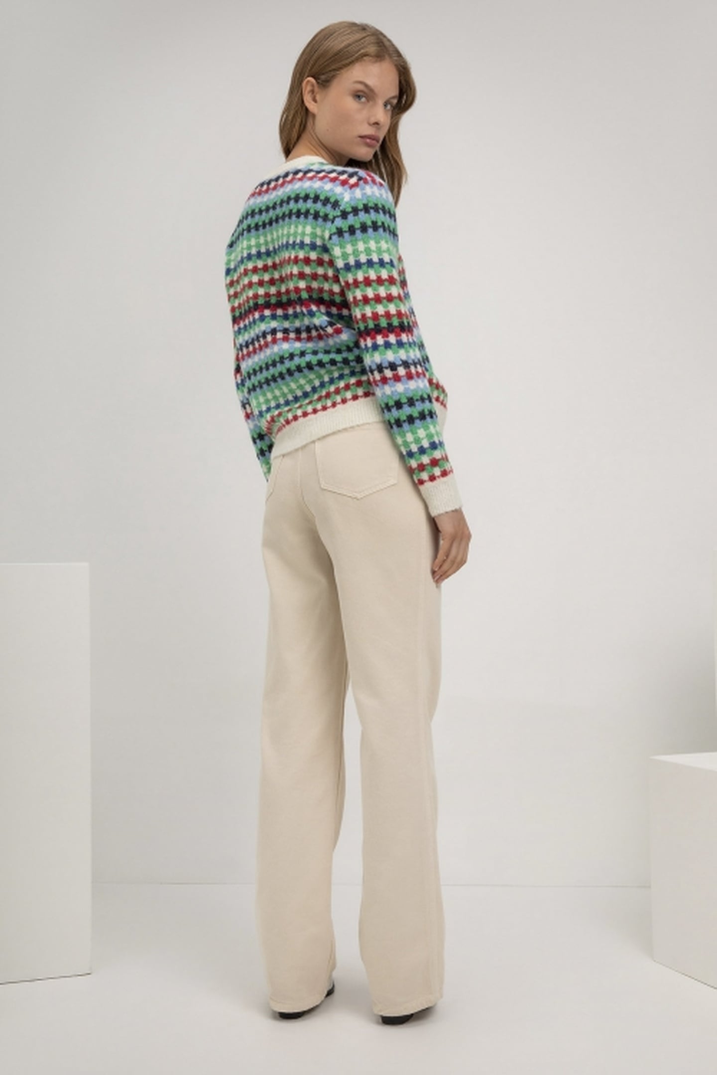 SANDRA SWEATER MULTI COLOURS LIGHT STRIPE 3