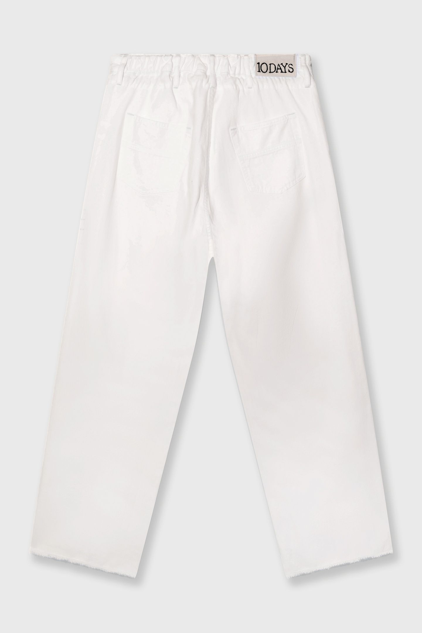 STRAIGHT LEG PANTS TWILL OPTIC WHITE 5