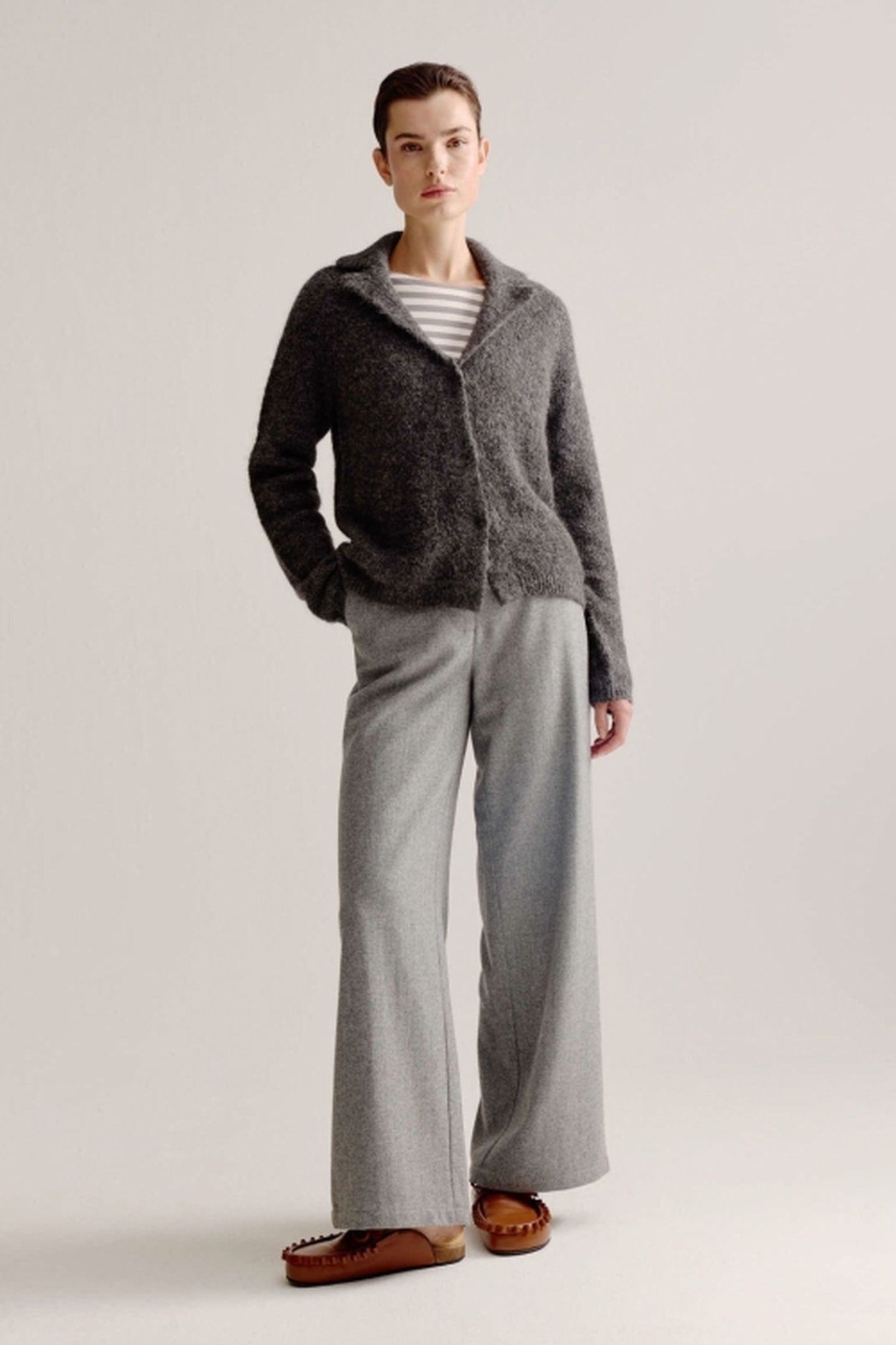 LODEWIJK CARDIGAN ANTHRACITE 1