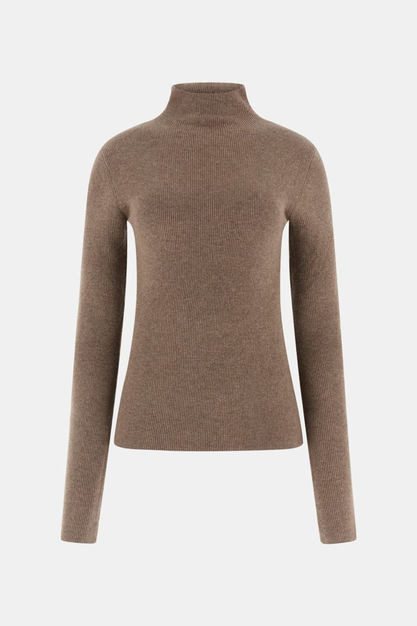 AFRAH LS TN TOP SWTR SILK TAUPE HEATHER 4