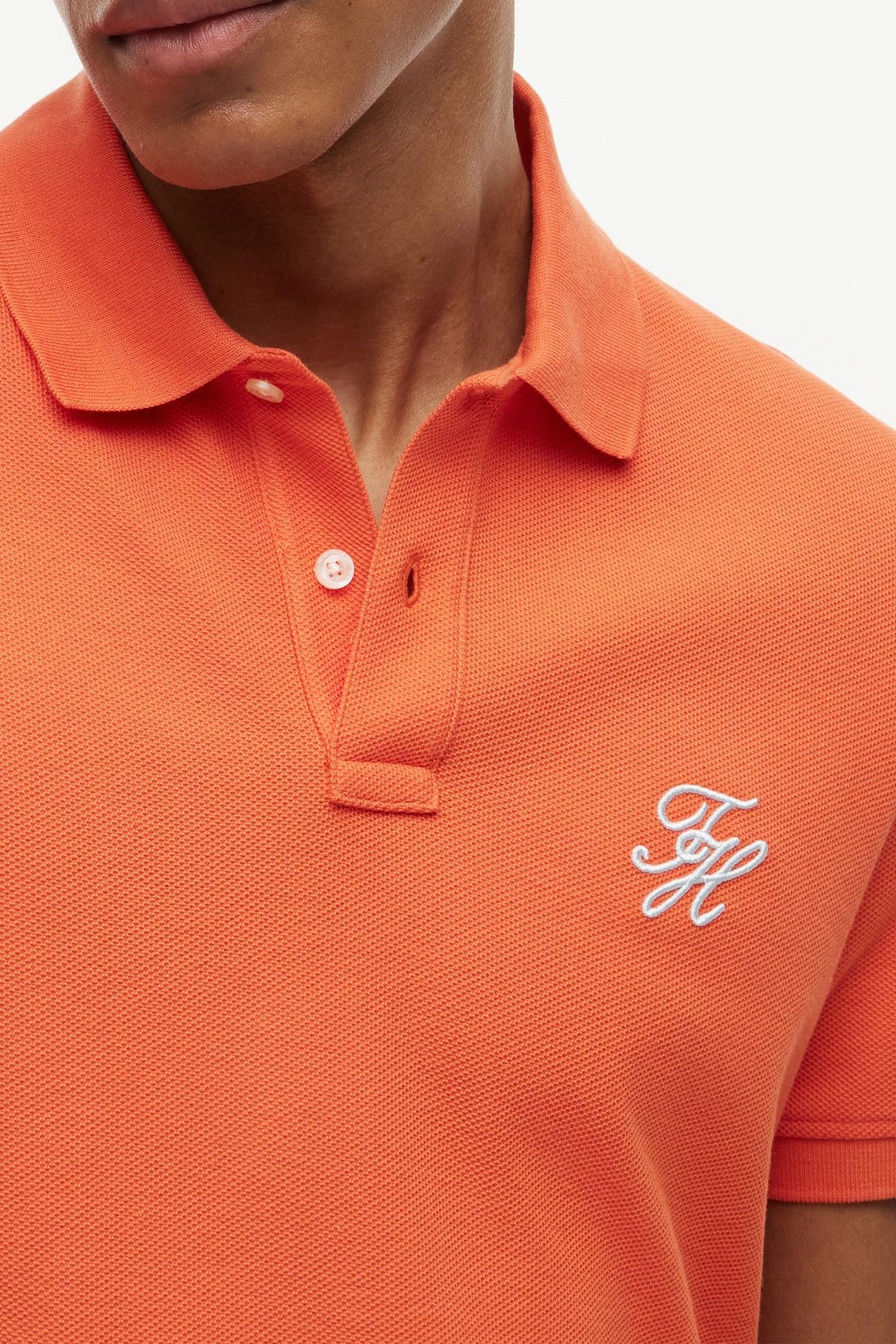 TH SCRIPT REGULAR POLO BRILLIANT ORANGE 5