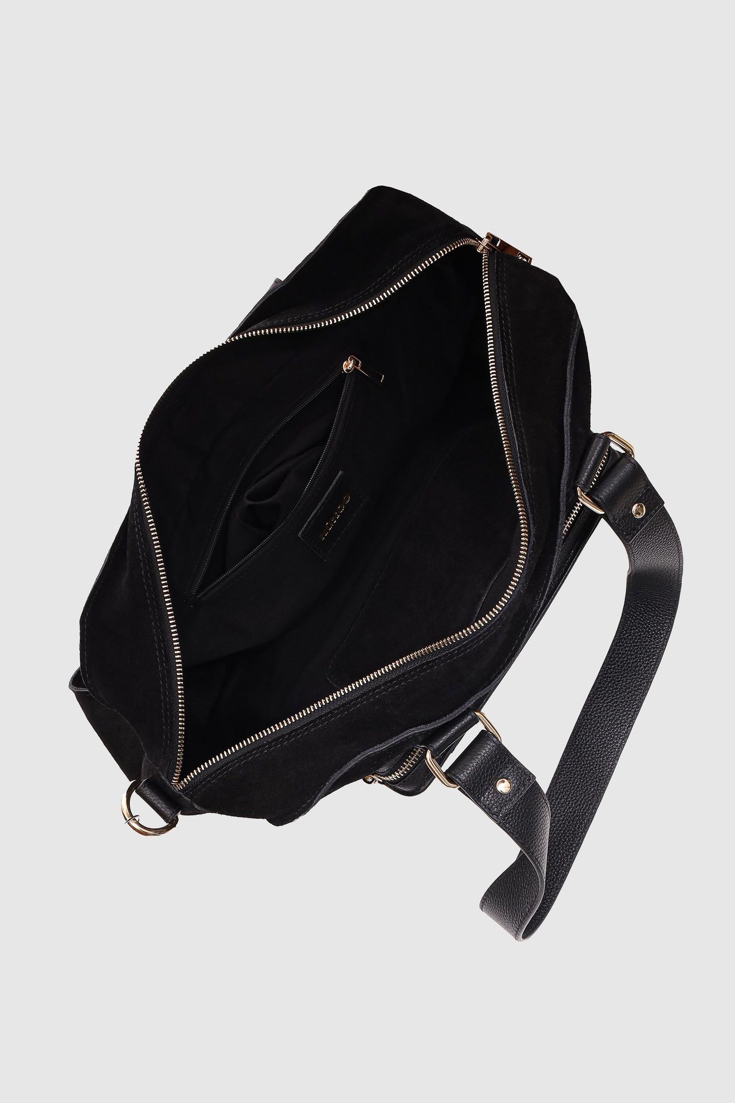 MILLE SUEDE MIX BLACK W. GOLD 4