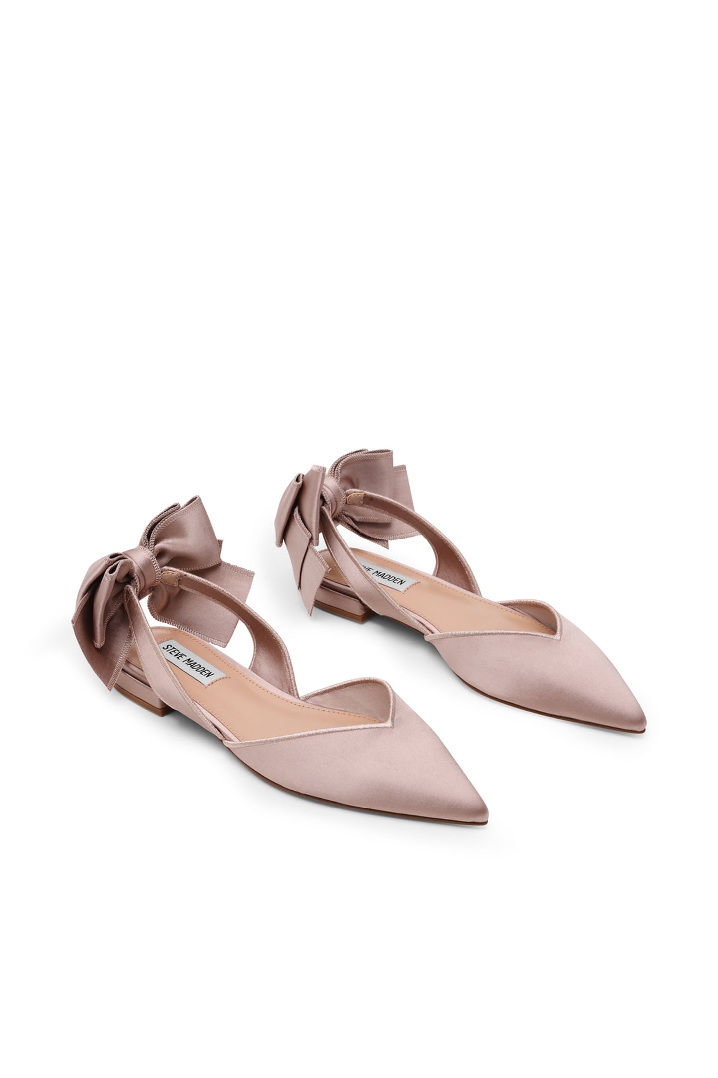 SYNTHIA FLAT SHOES TAUPE SATIN 2