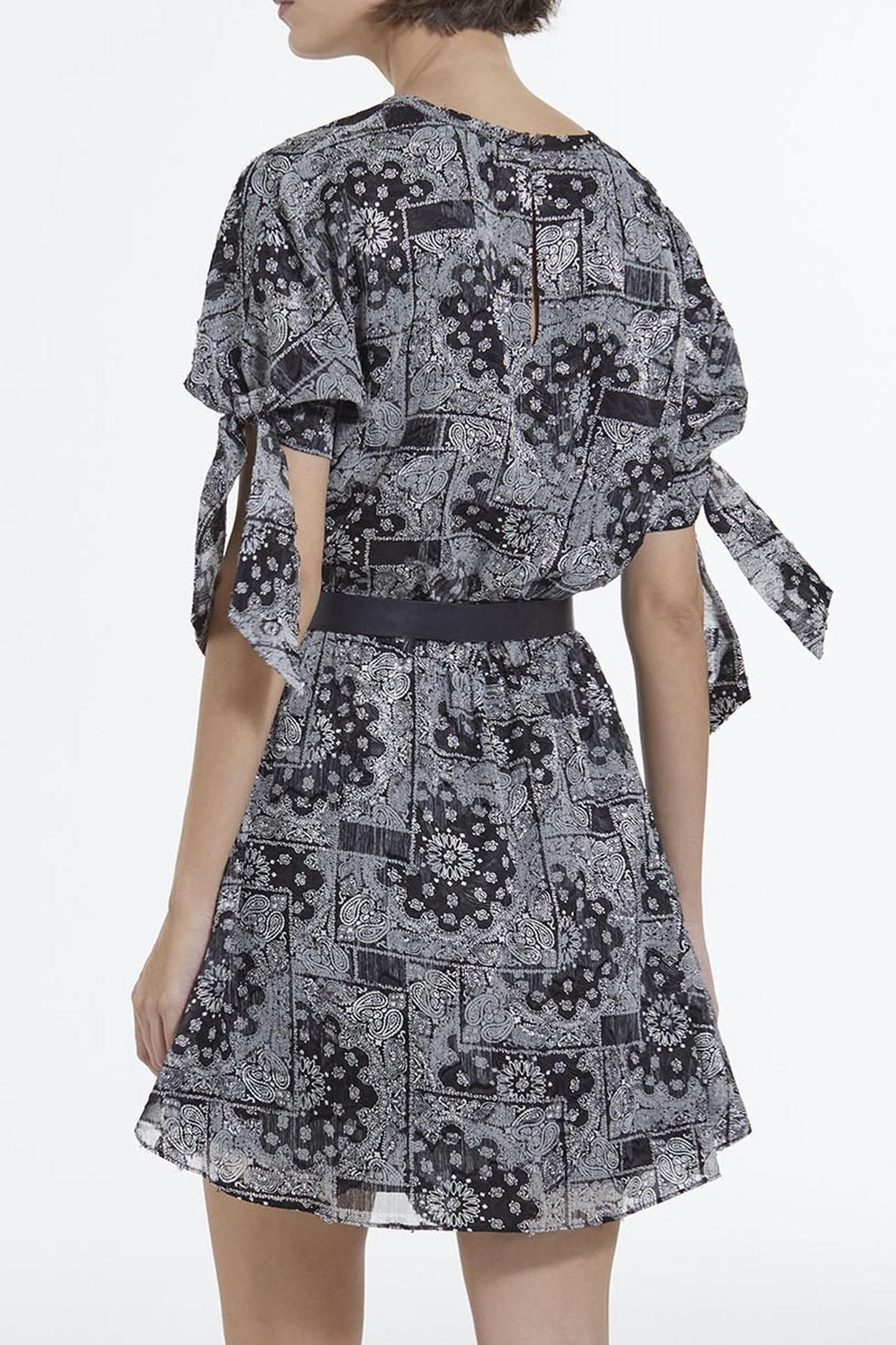 SHORT SQUARE-SHAPED DRESS BLACK 4