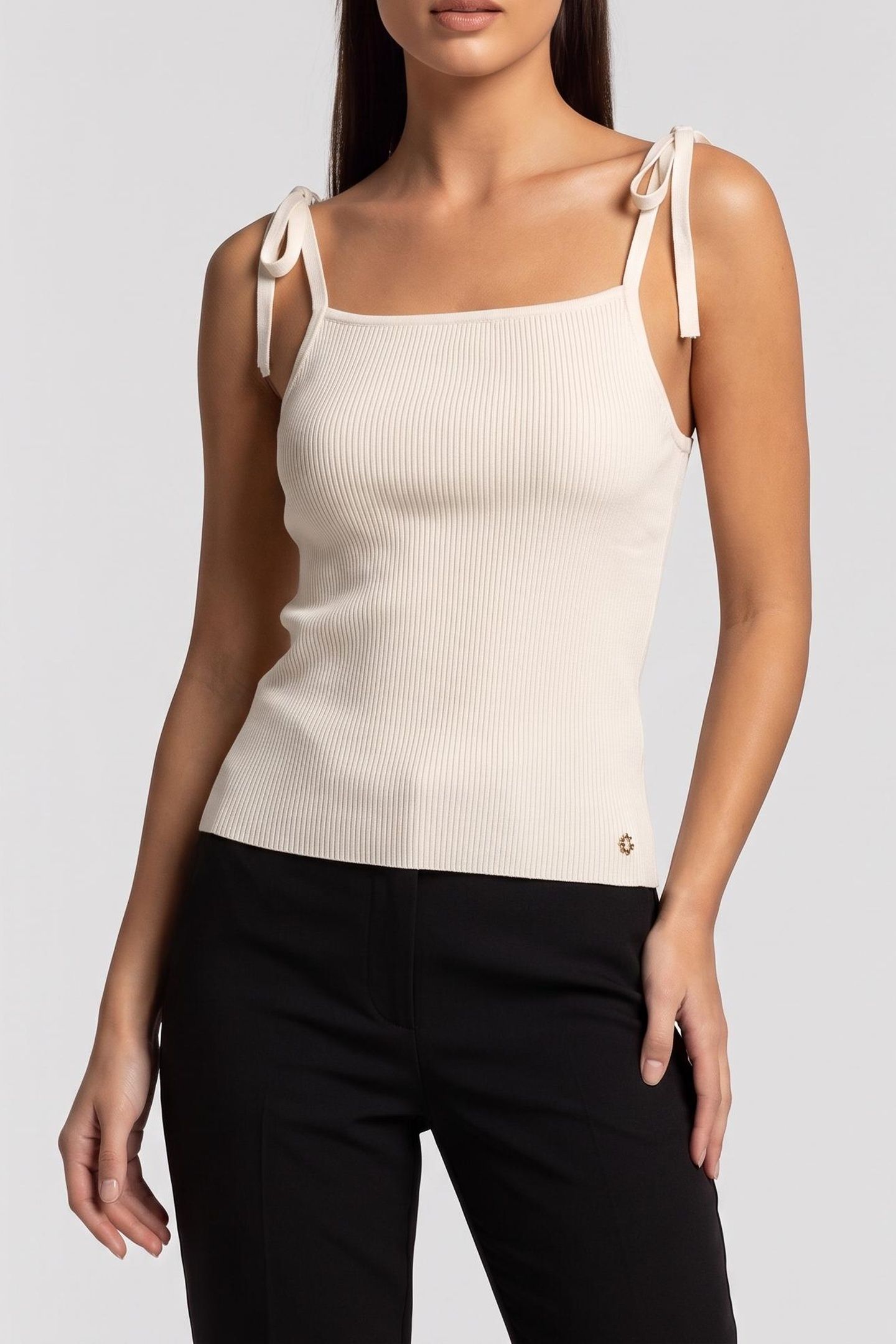 GUESS ECO SAGE TANK TOP SWTR CREAM WHITE 1