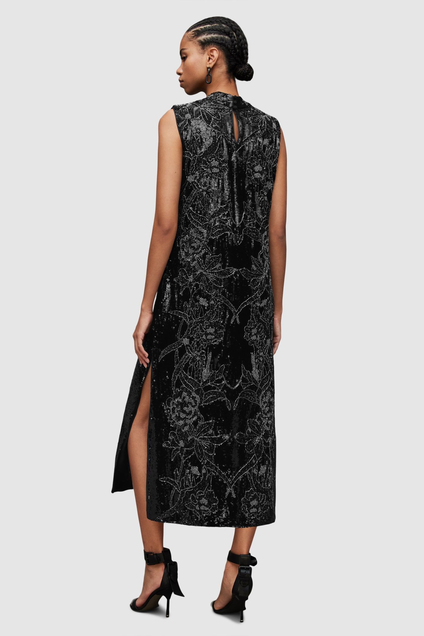 HARPER EMB MAXI DRES BLACK 4