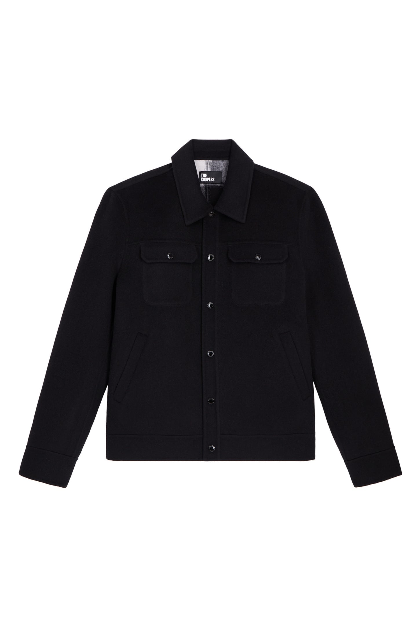 DOUBLE-SIDED JACKET WITH A CHECKERED INTERIOR BLACK 3