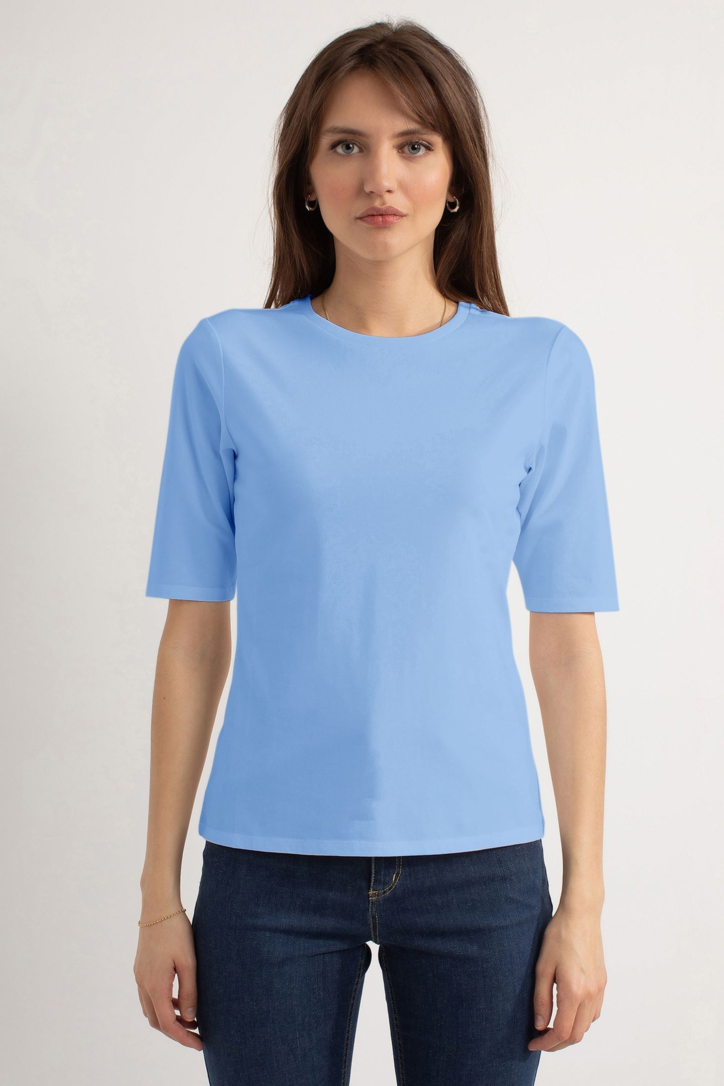 HAZEL MS T-SHIRT LIGHT BLUE 1