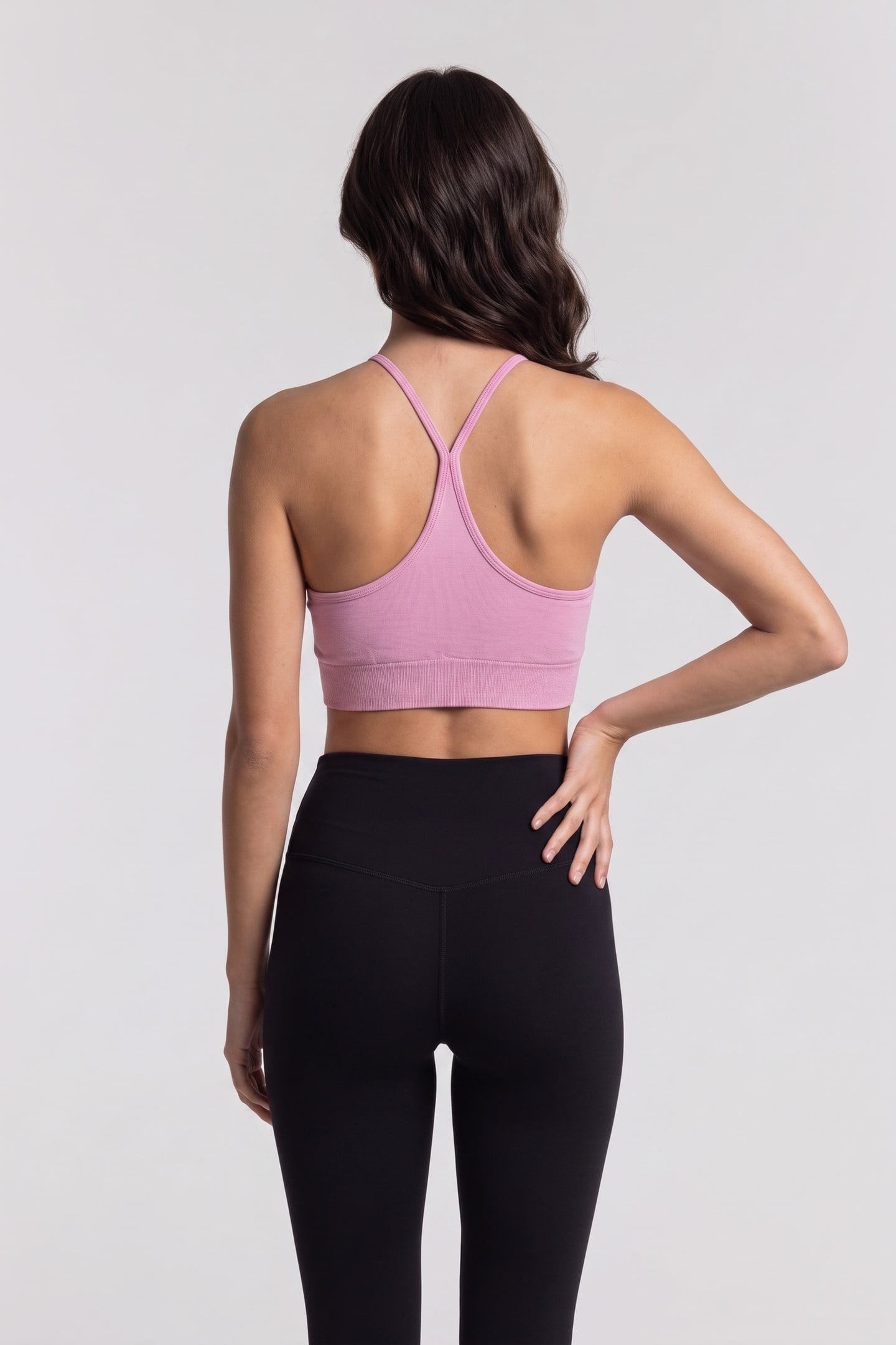 WHY SHINY SEAMLESS TOP PINK 2