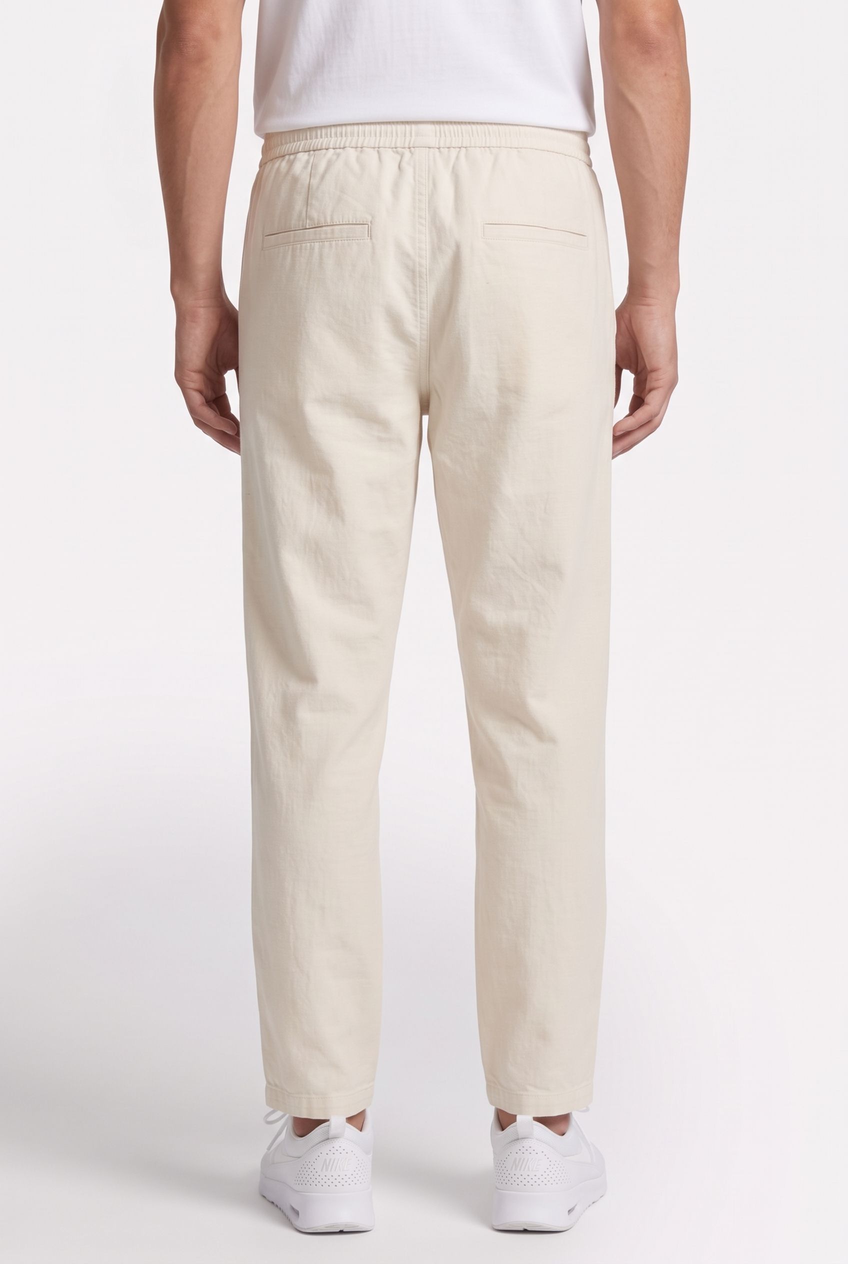 ELMER LOOSE LIN TROUSERS BEIGE 2