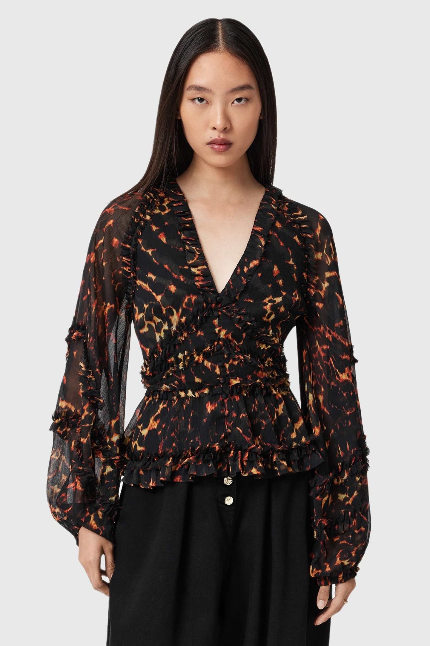 SILVIE TOP PARDUS FLAME BROWN 2