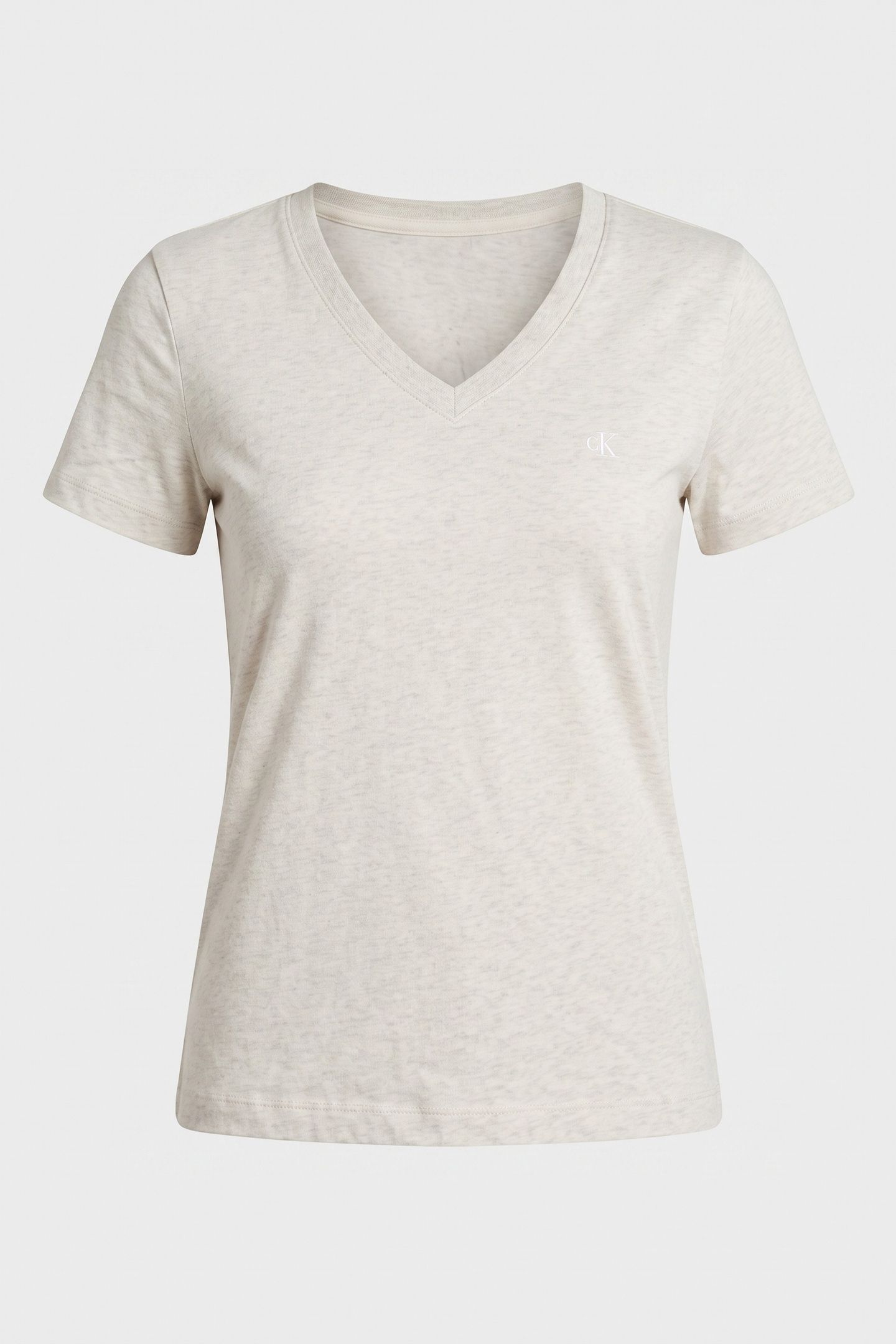 ARCHIVE JERSEY V-NECK TEE BA01 GREY HEATHER 3