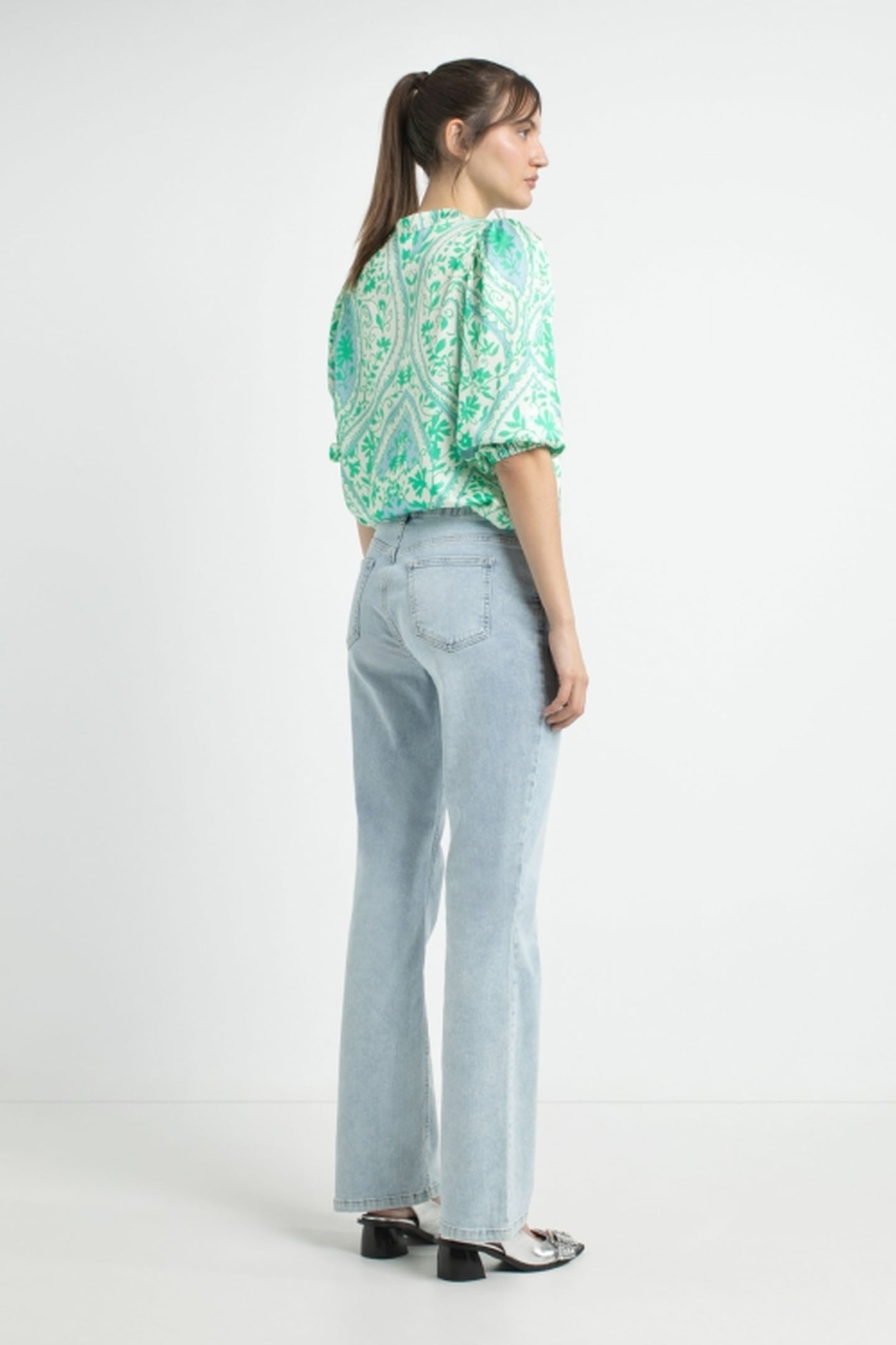 ALESSANDRO DENIM FLARE LIGHT JEANS 3