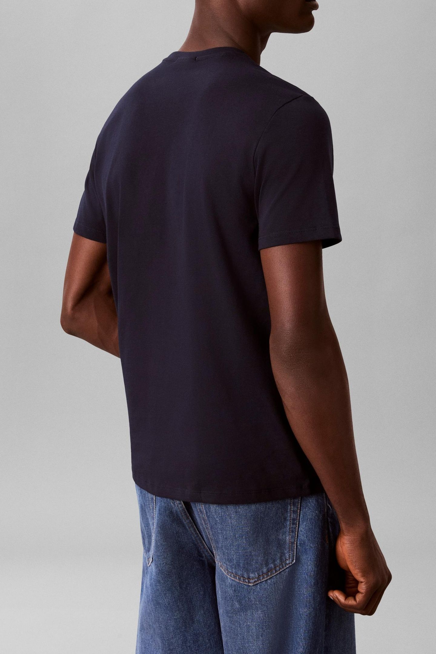 SHORT SLEEVE CLASSIC MONOGRAM BRIGHT WHITE/DARK SAPPHIRE 3