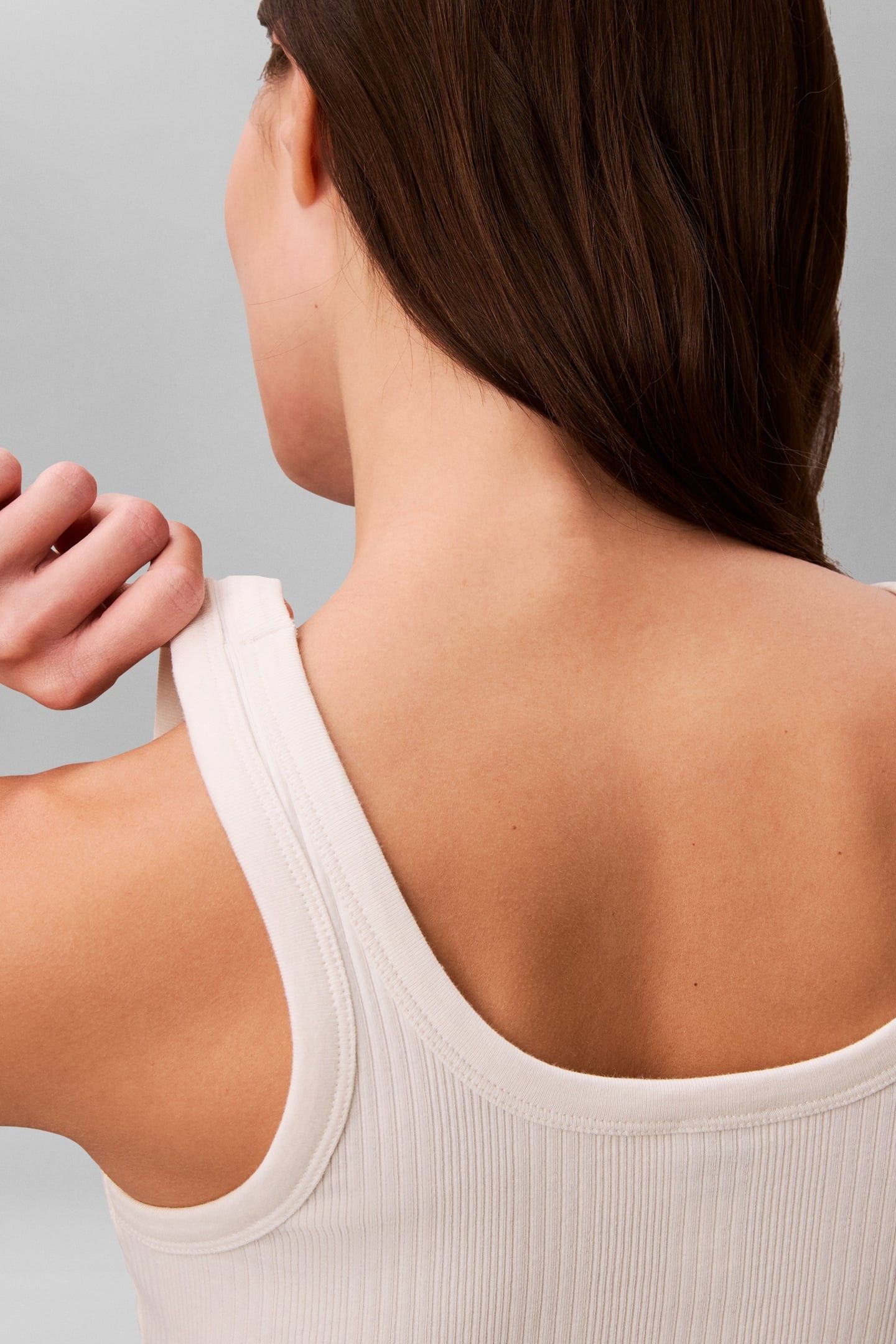 SLEEVELESS VARIEGATED RIB TOP TOFU 5