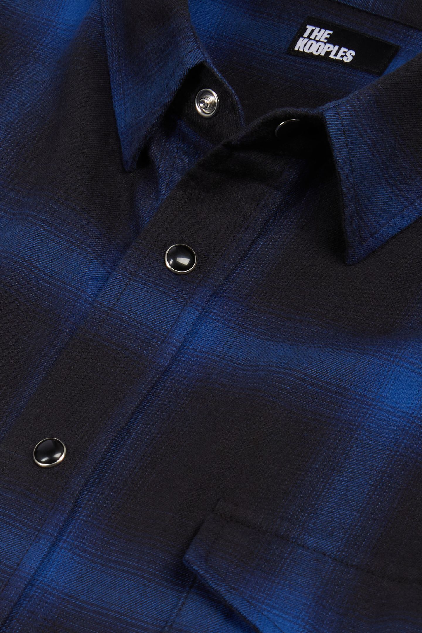 LONG-SLEEVED CHECKED SHIRT BLUE BLACK 6