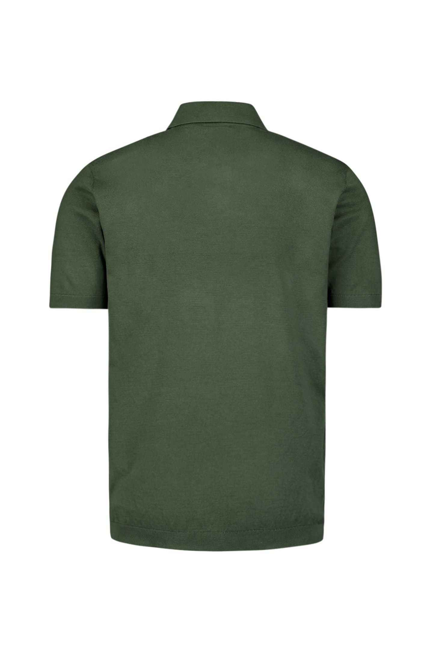PULLOVER SHORT SLEEVE POLO SOLID DARK GREEN 5