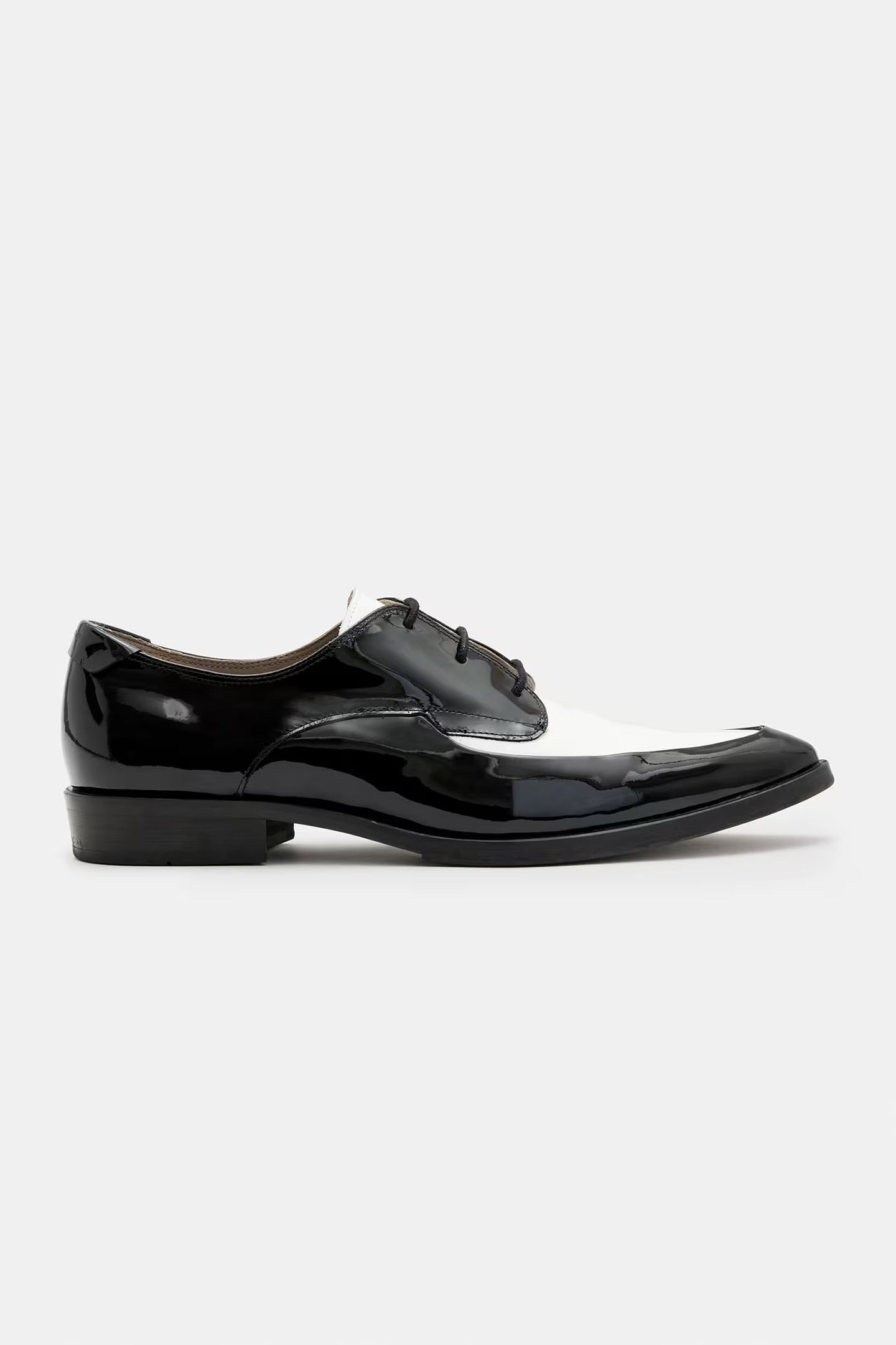 LEX PATENT LACE UP BLACK/WHITE 1
