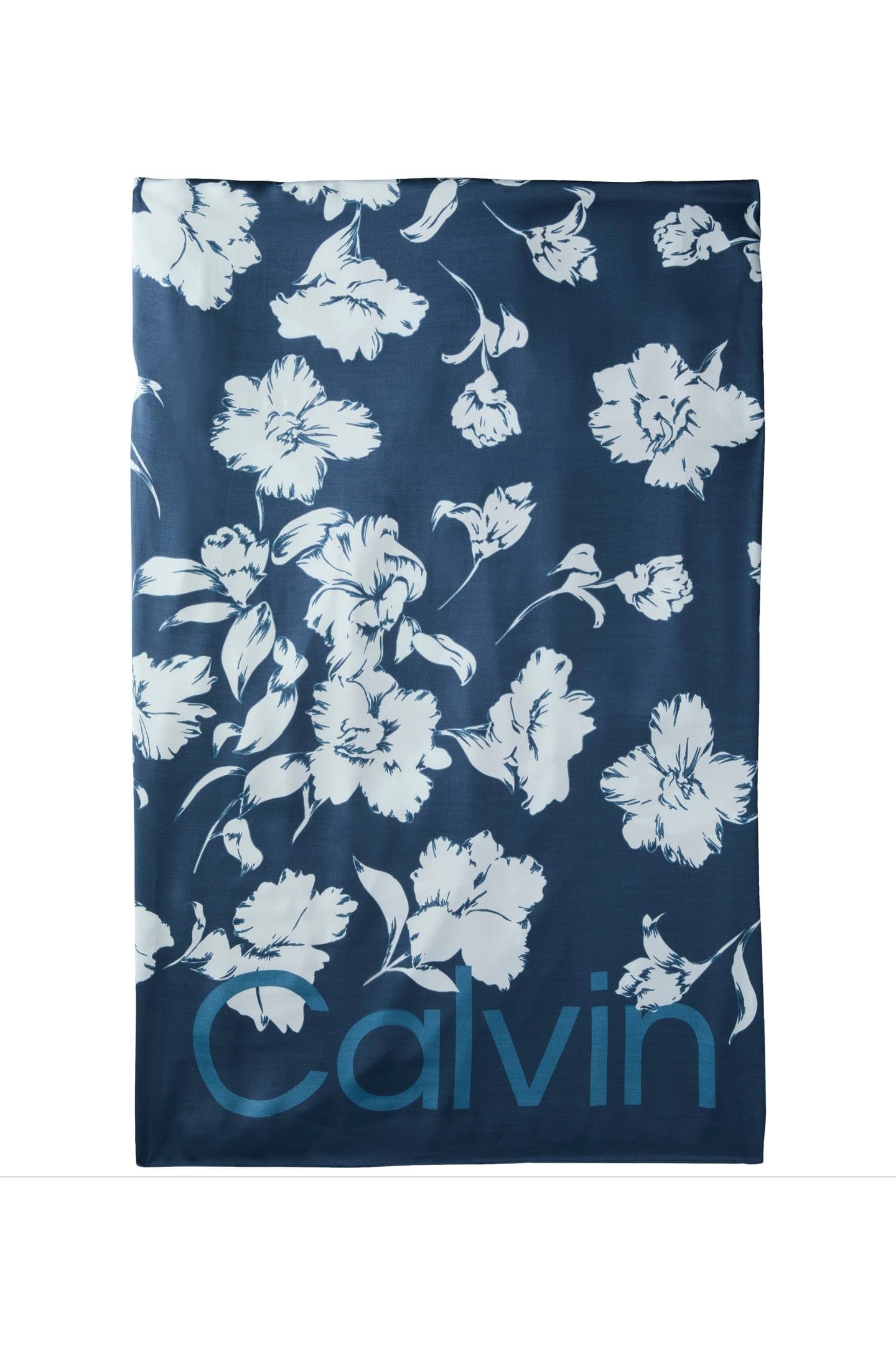 SQUARE FLORAL LOGO SCARF KEY LARGO 1