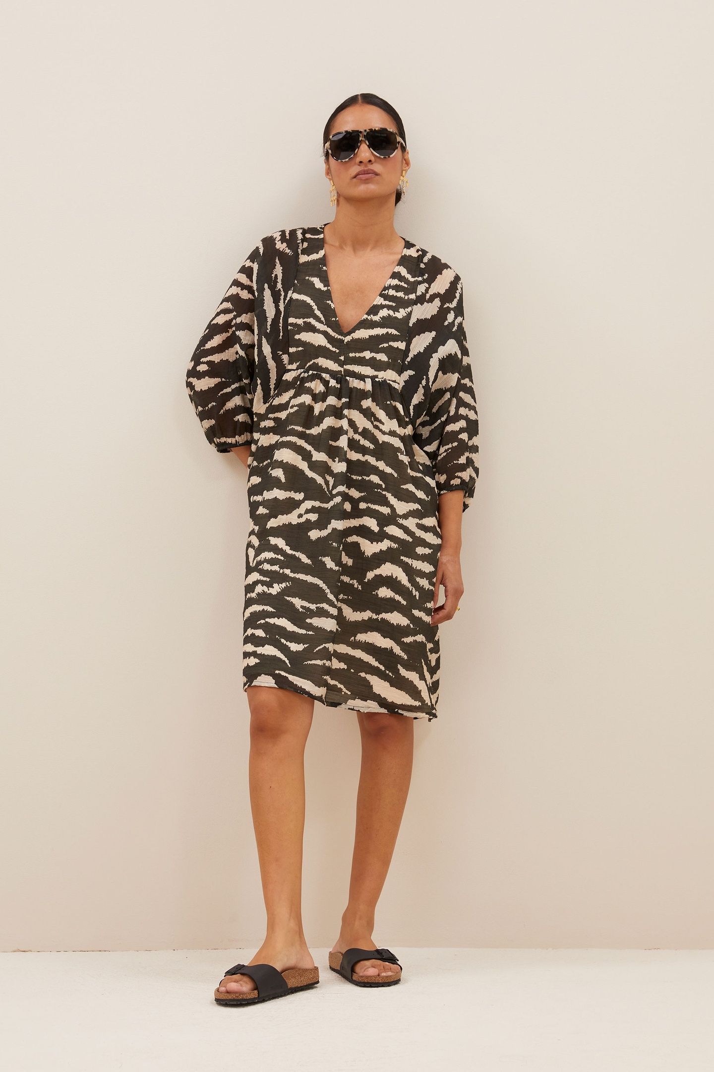 PHILOU ZEBRA DRESS BLACK ZEBRA PRINT 3