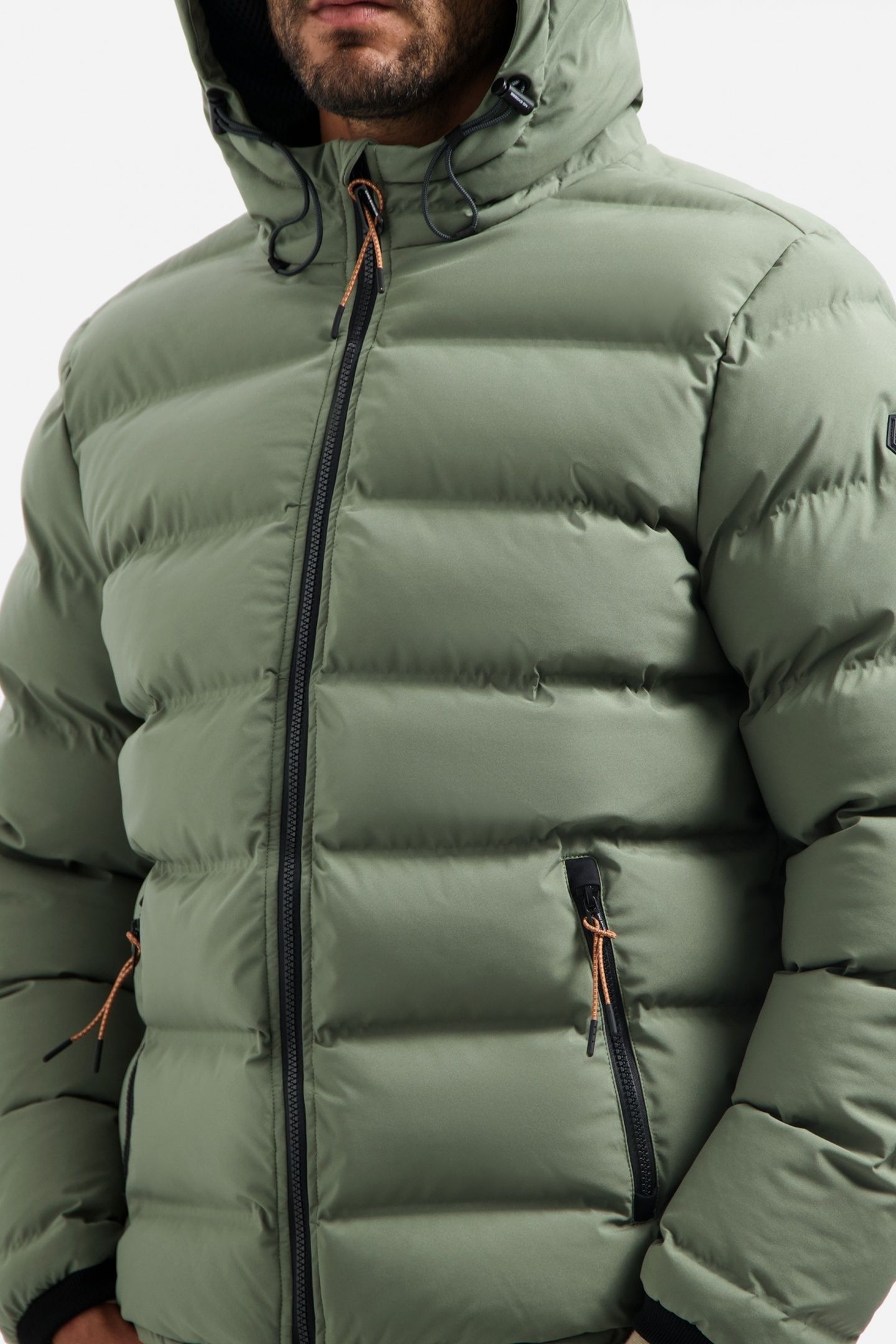 JACKET SHORT FIT SEALED HOODED PADDED STEEL 7