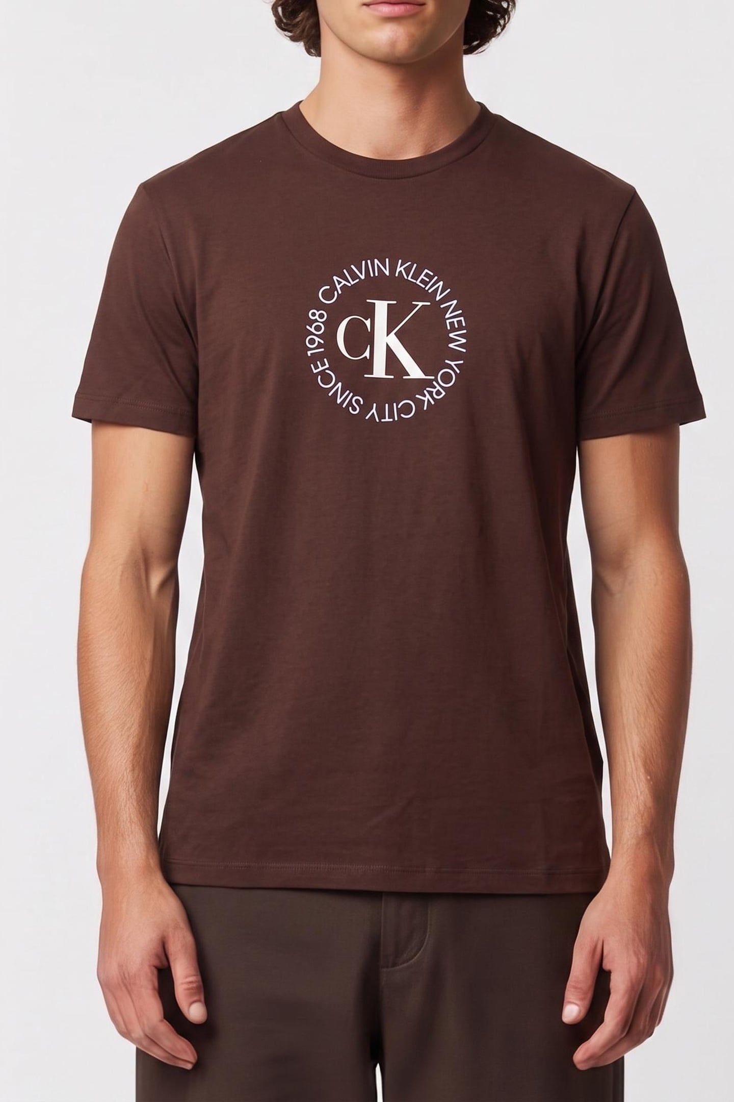 SS 30S WORD TEE RICH BROWN 1