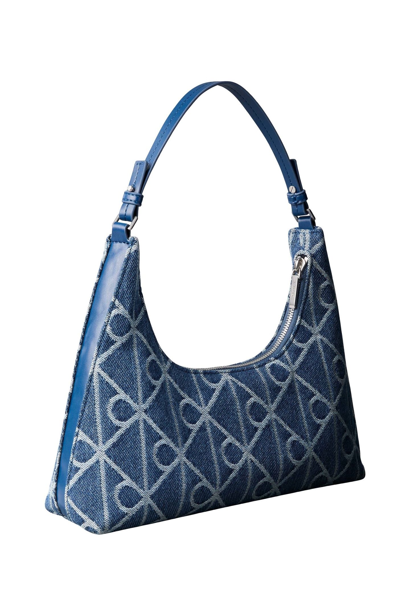 EMBLEM AOP DENIM SHOULDER BAG DENIM JQD MEDIUM WASH 3