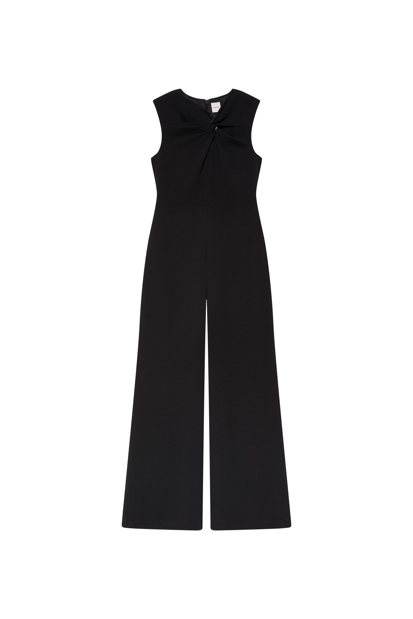 SCUBA CREPE SLEEVELESS JUMPSUIT BLACK 4
