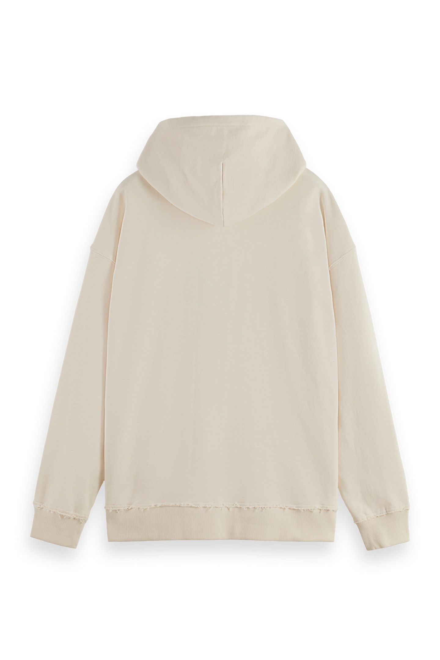 LOOSE FIT EMBROIDERED ARTWORK HOODIE EGGNOG 6