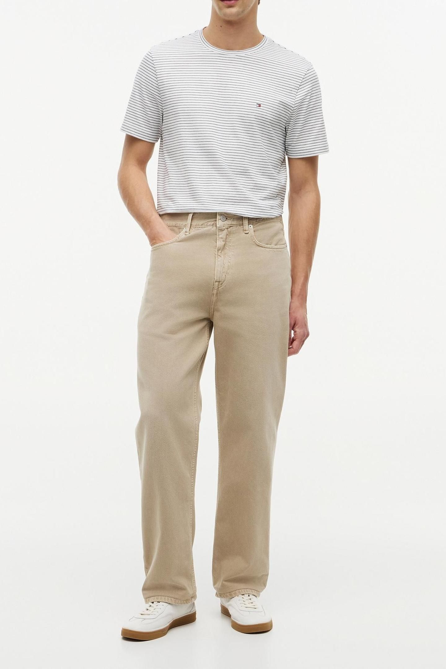 ESS SEASONAL REGULAR FIT TEE ECRU/DESERT SKY STRIPE 3