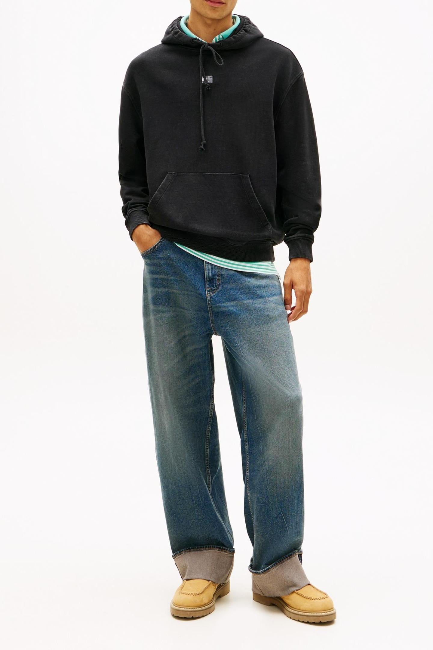 RELAXED OVERDYED FLAG BLACK 2