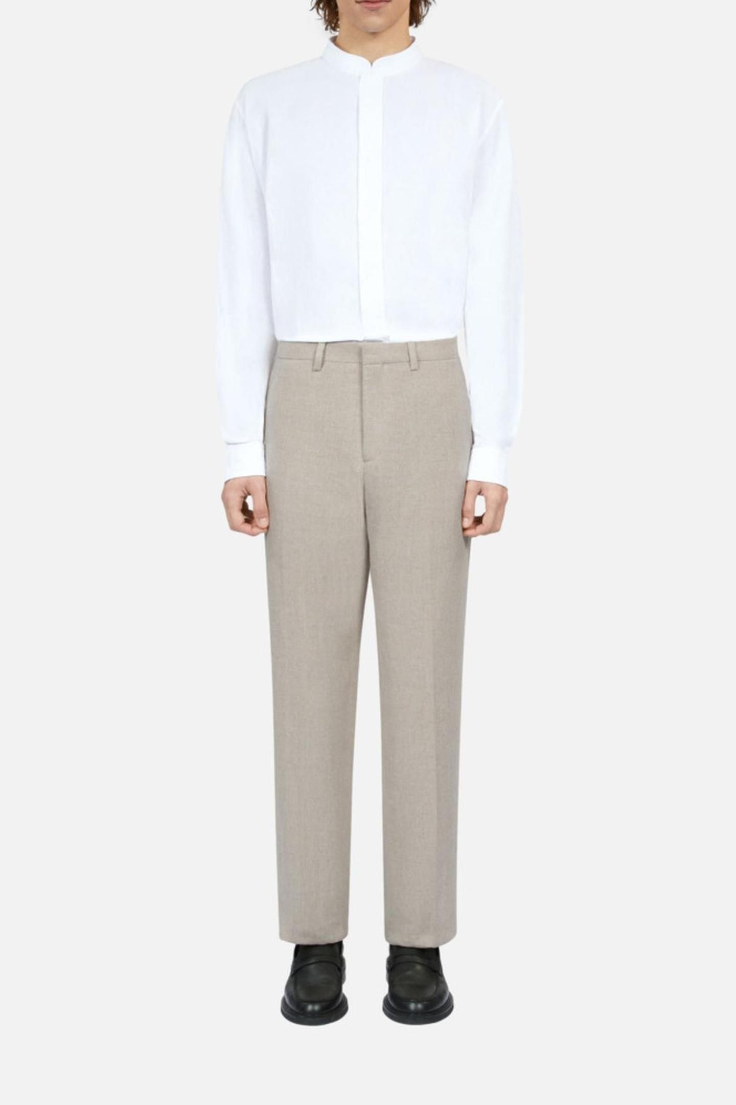 STRAIGHT-LEG TROUSERS BEIGE 3