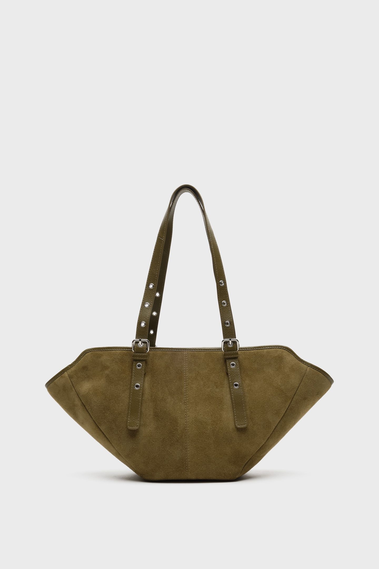 SMALL NORA SUEDE DUSTY OLIVE 3