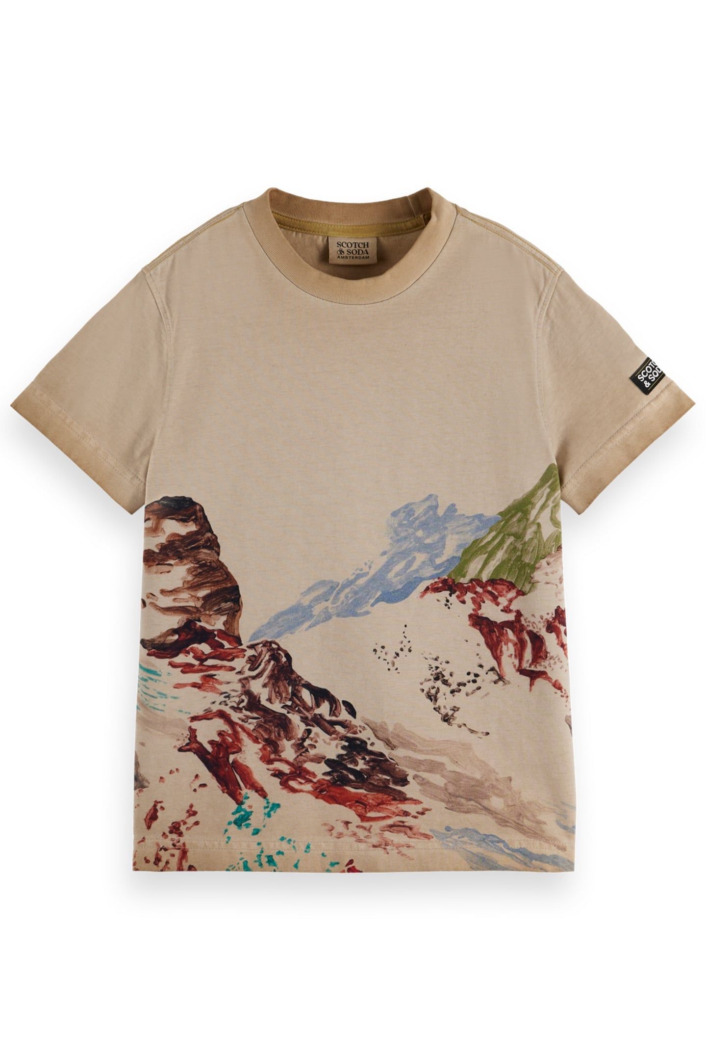 BOYS RELAXED-FIT T-SHIRT WITH PLACED ARTWORK TANNIN 1
