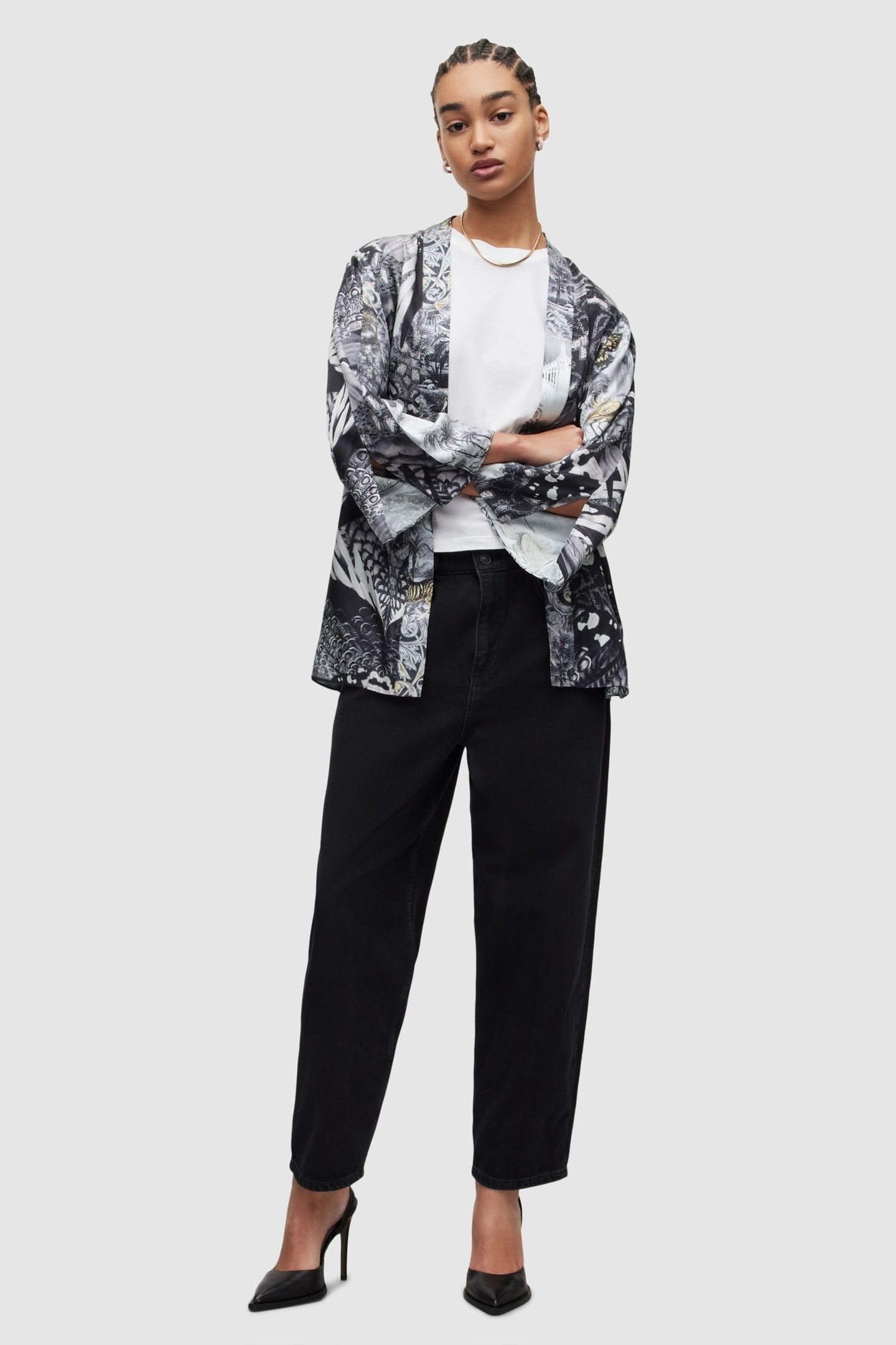 CASI GENE KIMONO BLACK 2