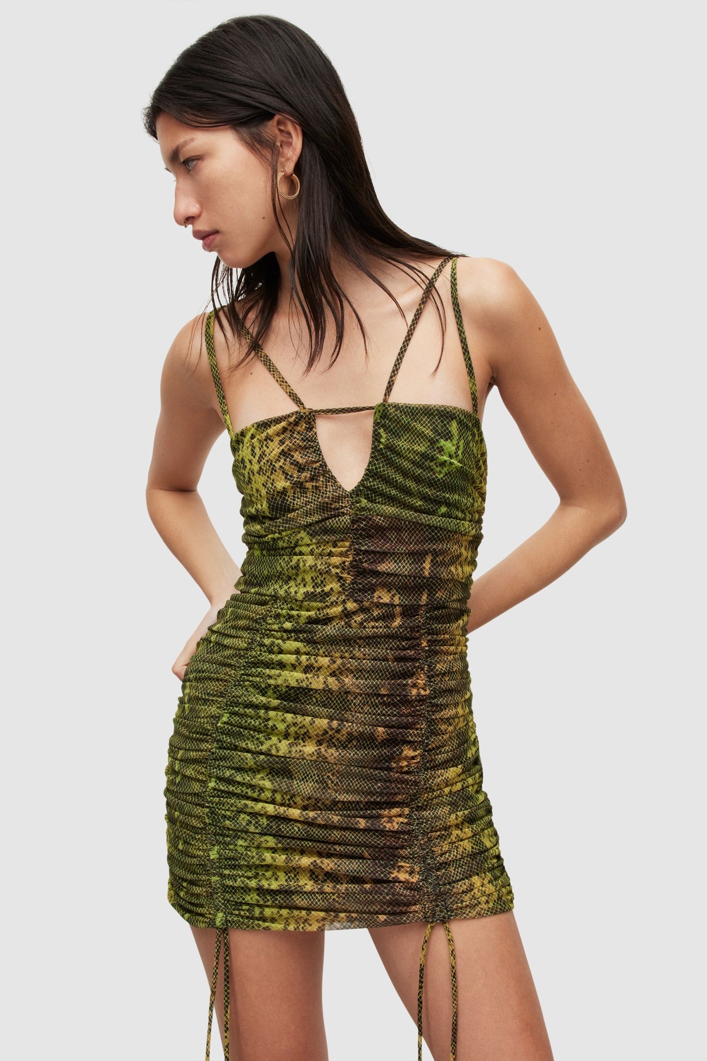 GLORIA RAMONA DRESS LIME GREEN 2
