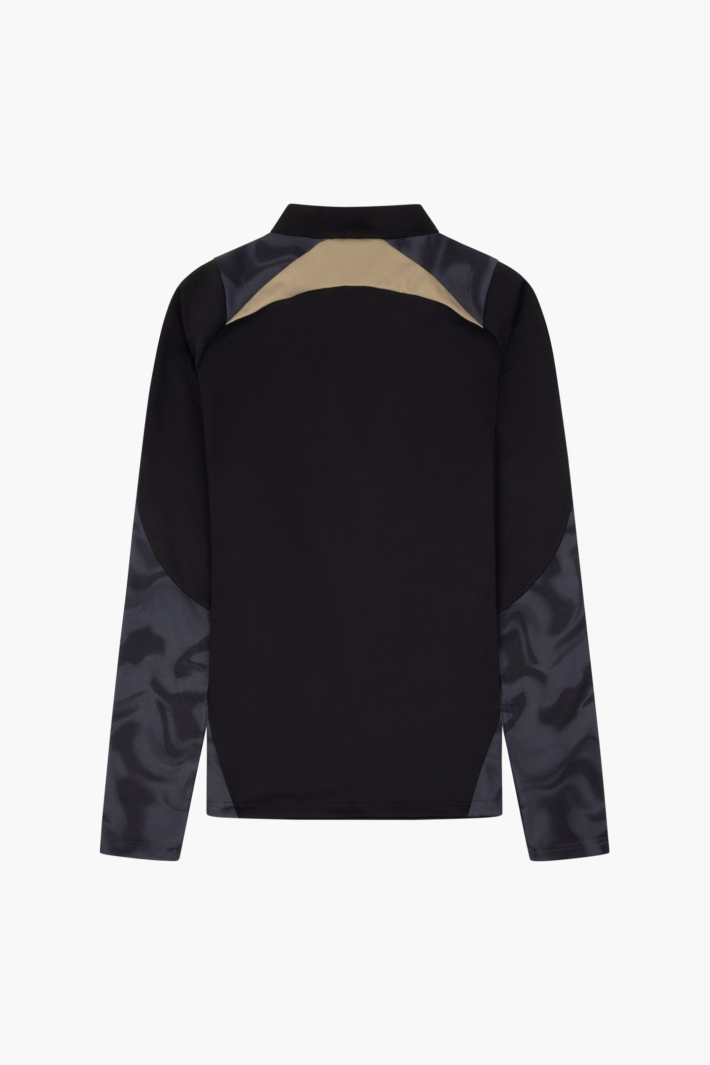 STRIKER 1/4 ZIP TOP BLACK/GOLD 2