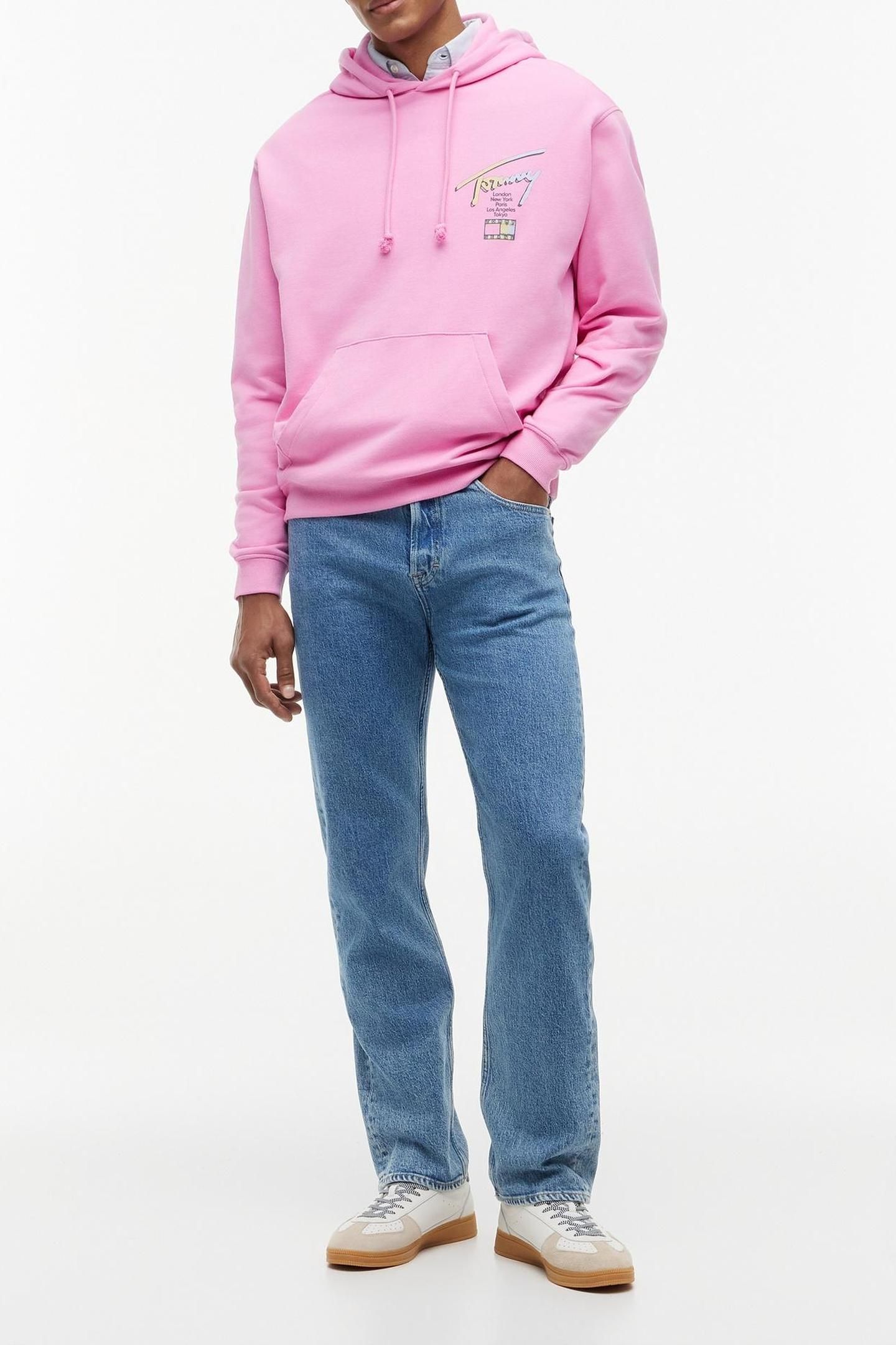 RELAXED SIGNATURE HOODIE PINK DAISY 3