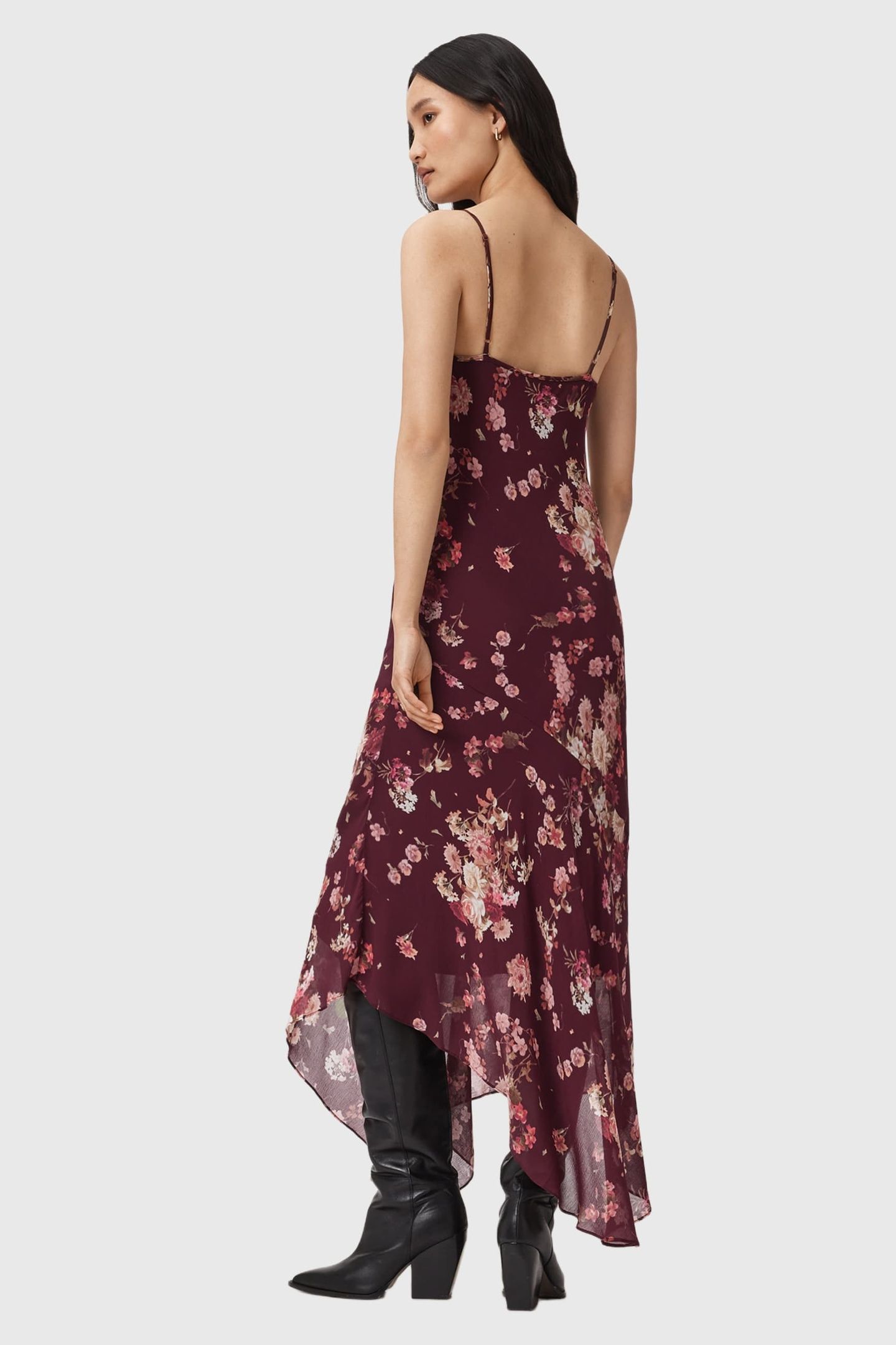 CHARLOTTE DRESS ARMADA WINE RED 4