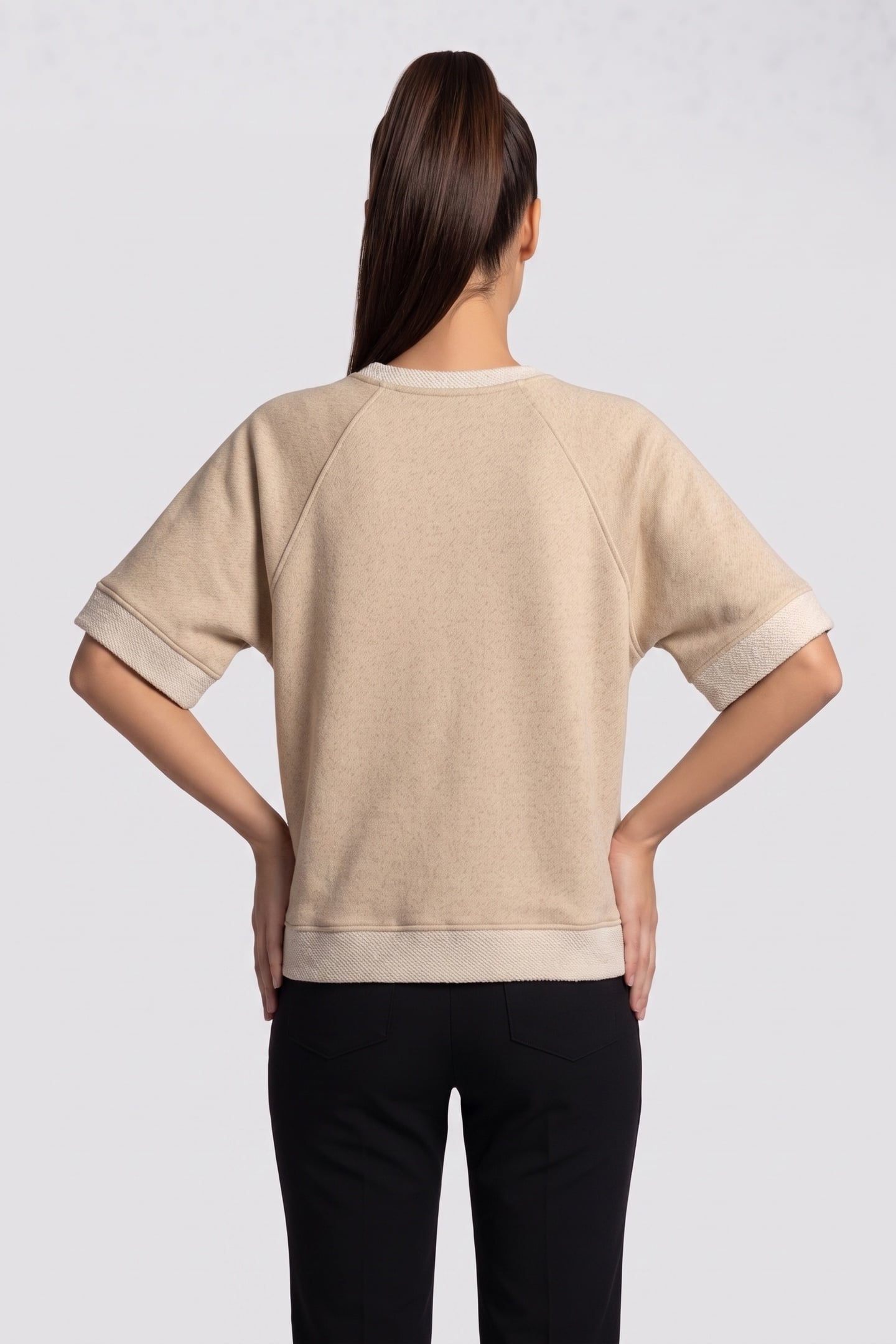 JERSEY GLITTER SWEAT IVORY 2