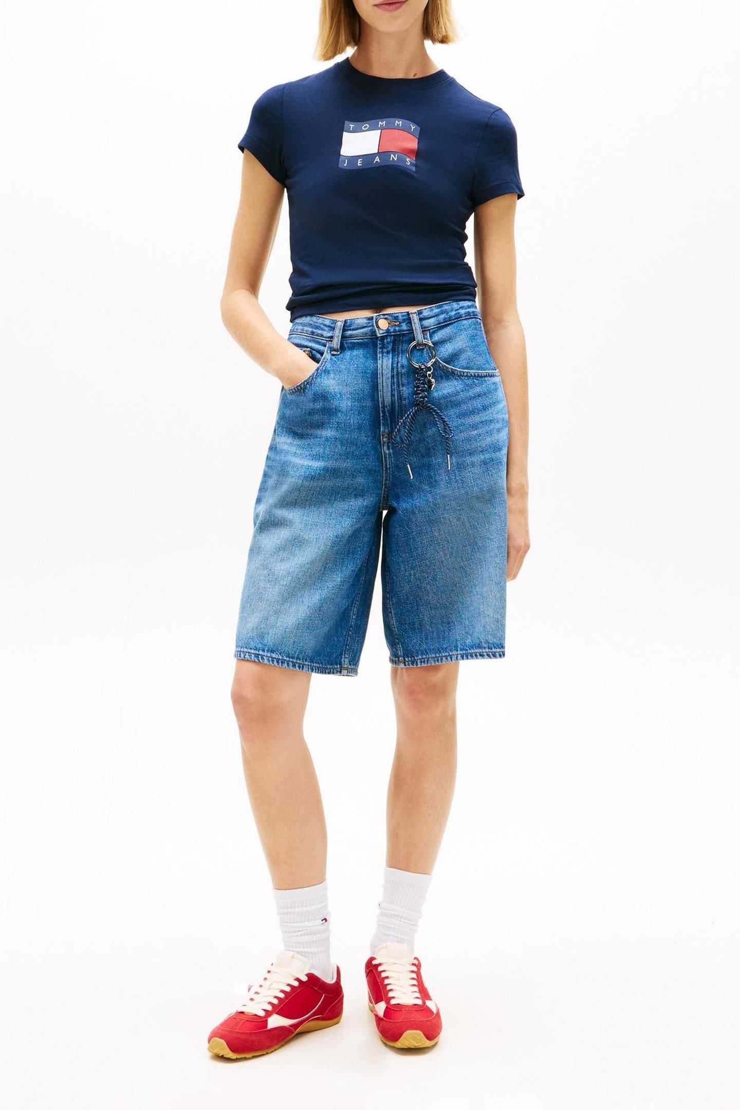 SLIM WAVY FLAG TEE DARK NIGHT NAVY 2