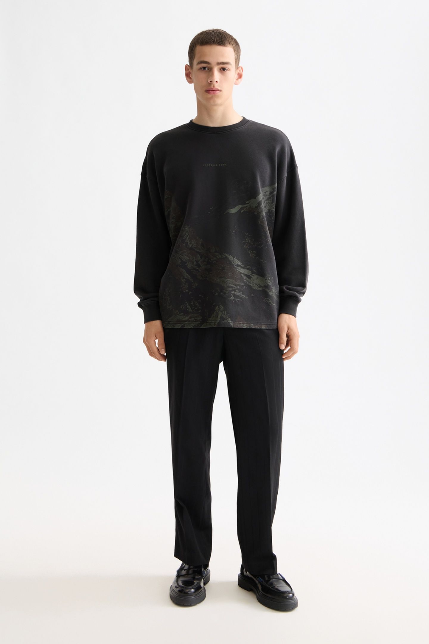 LOOSE FIT OVERDYED AW SWEATSHIRT METEORITE 2
