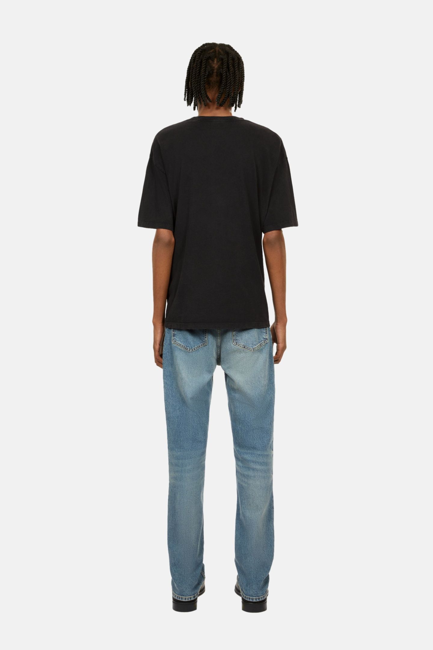 SHORT-SLEEVED T-SHIRT WITH EAGLE PRINT BLACK WASHED 4
