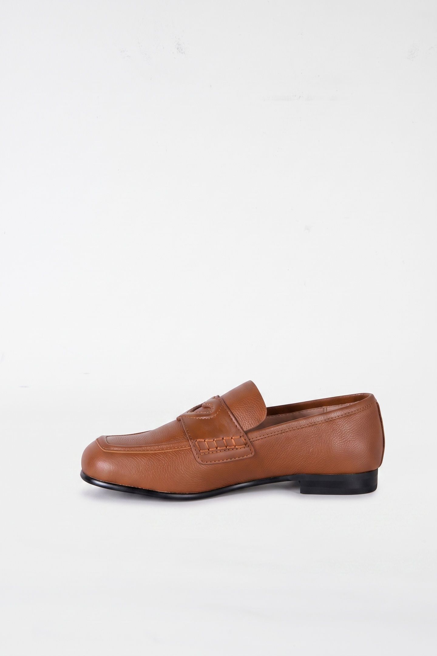 GOATSKIN LOAFER BROWN 2