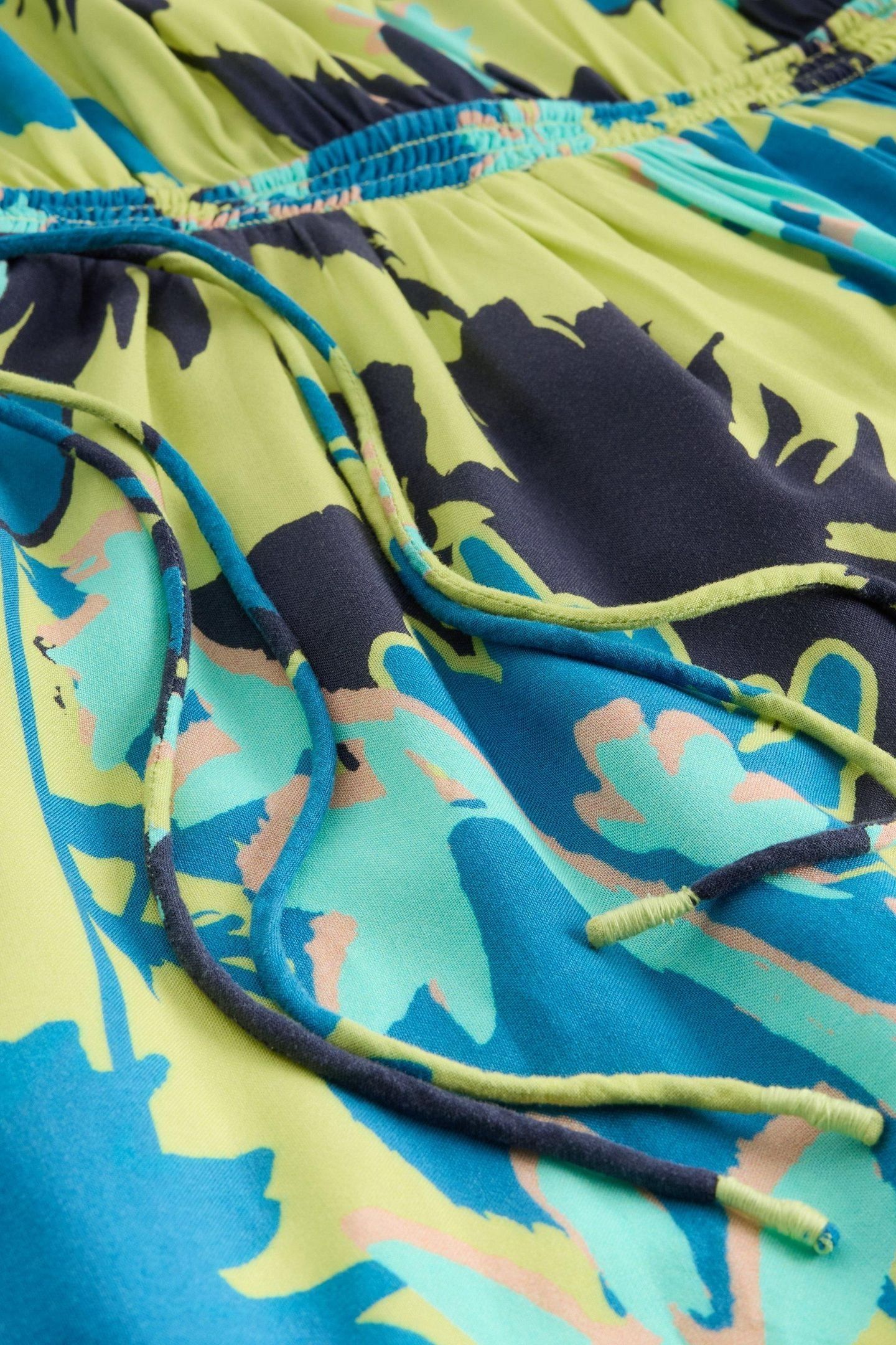 FREYA MIDI DRESS GREEN PRINT 8