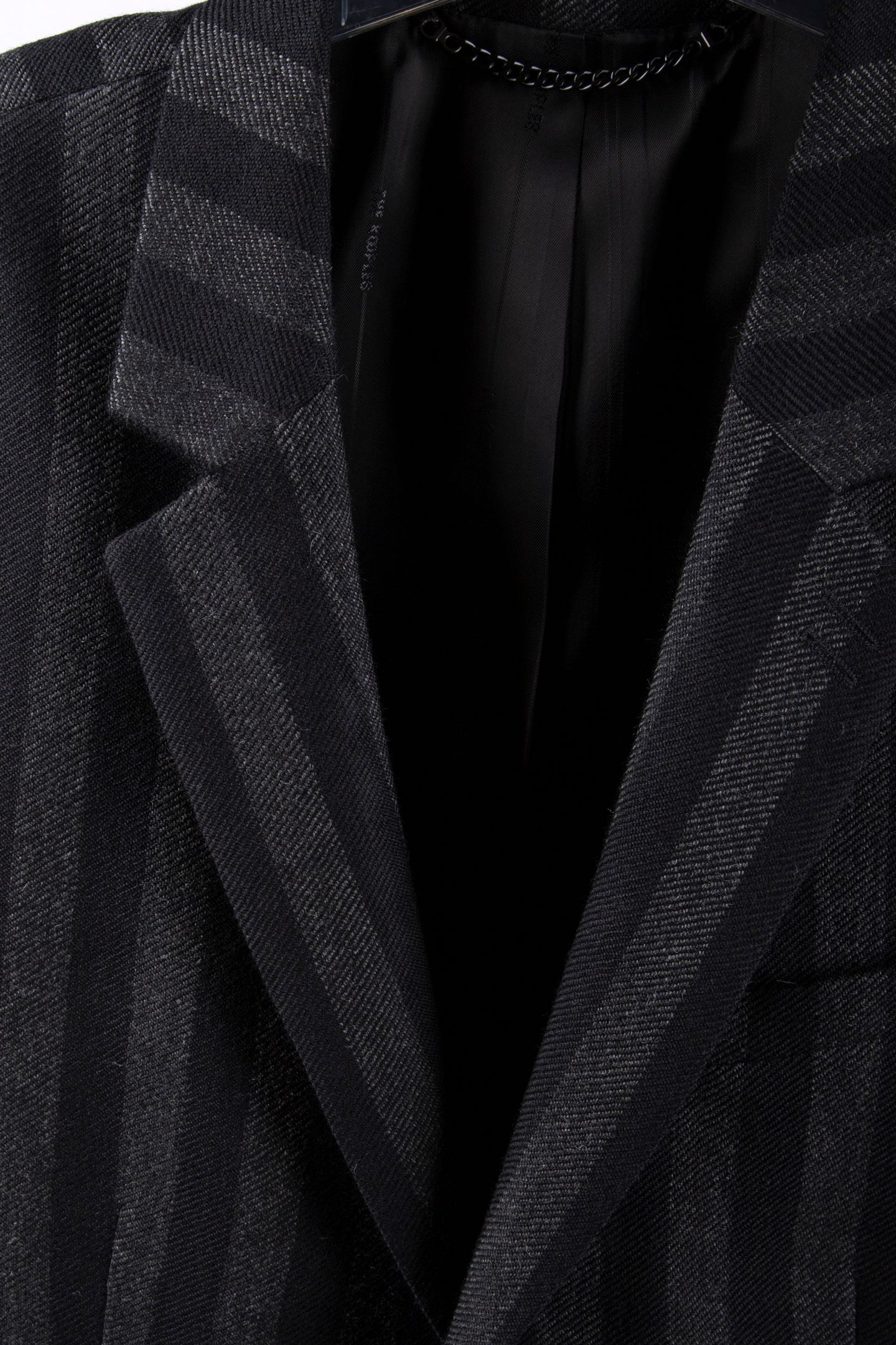 STRAIGHT-CUT JACKET WITH 3 BUTTONS & 3 POCKETS BLACK GREY 8