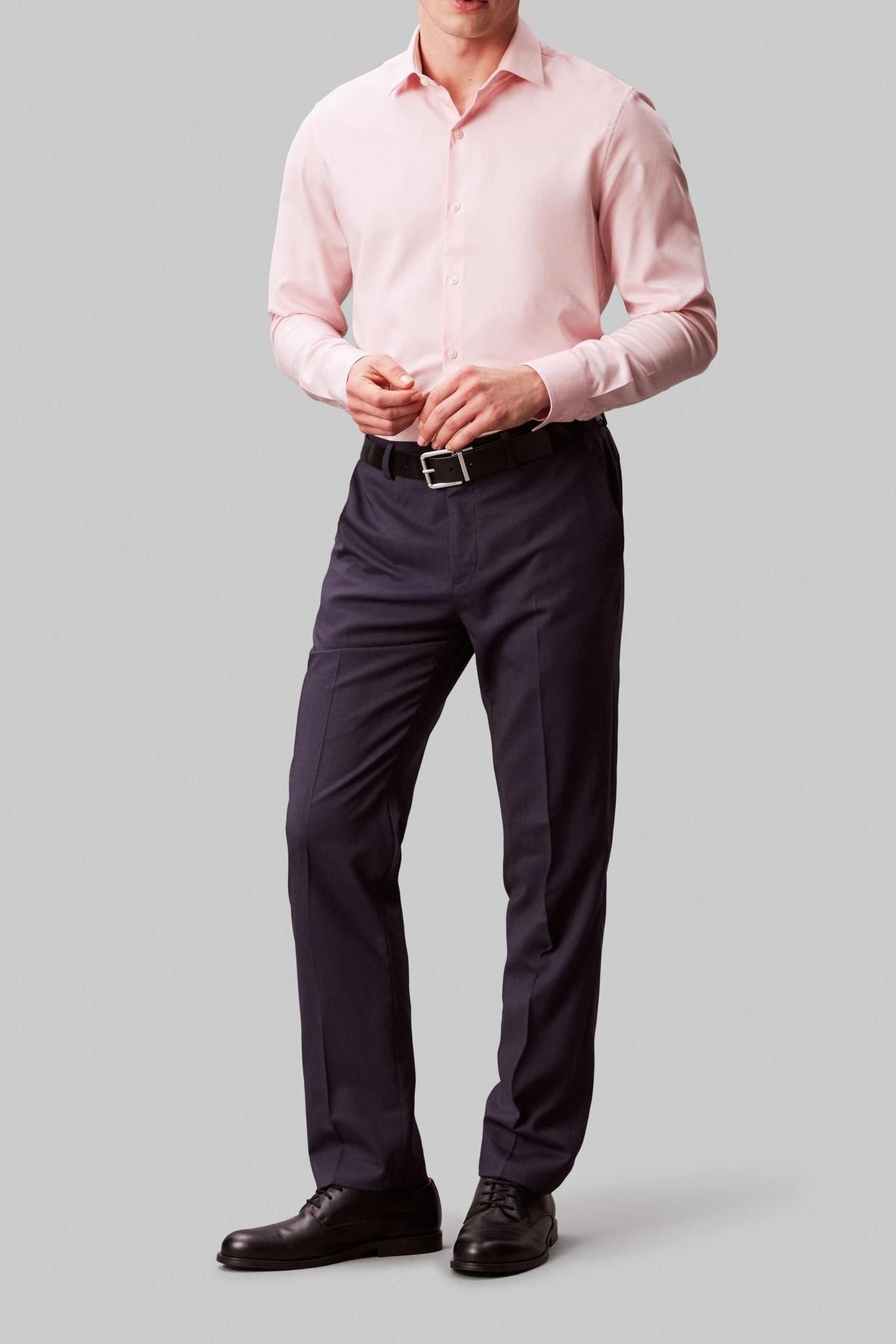 SLIM ESSENTIAL POPLIN SHIRT PINK 4