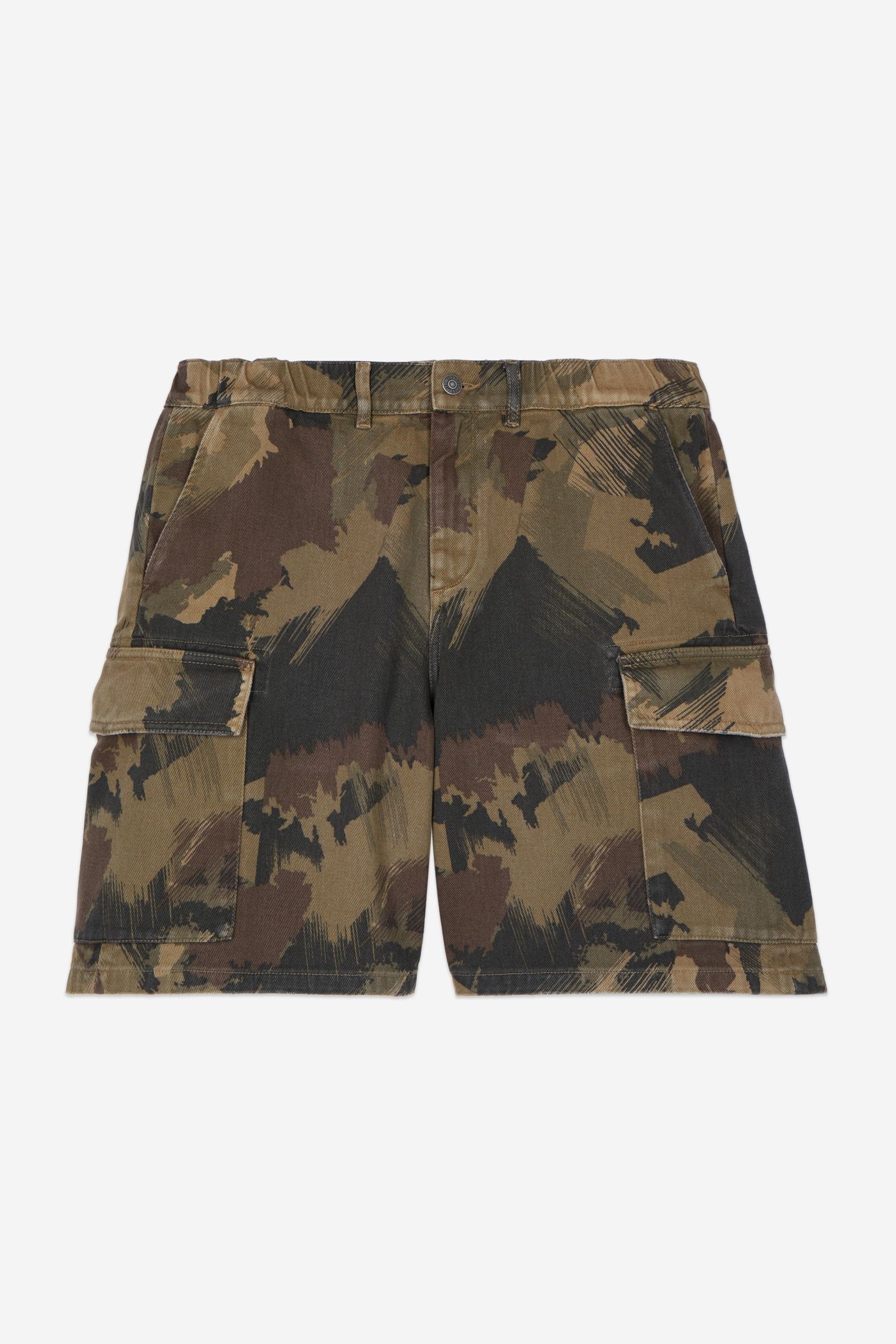 SHORTS W ELASTICATED WAIST AND PATCH POCKETS CAMOUFLAGE_01 5